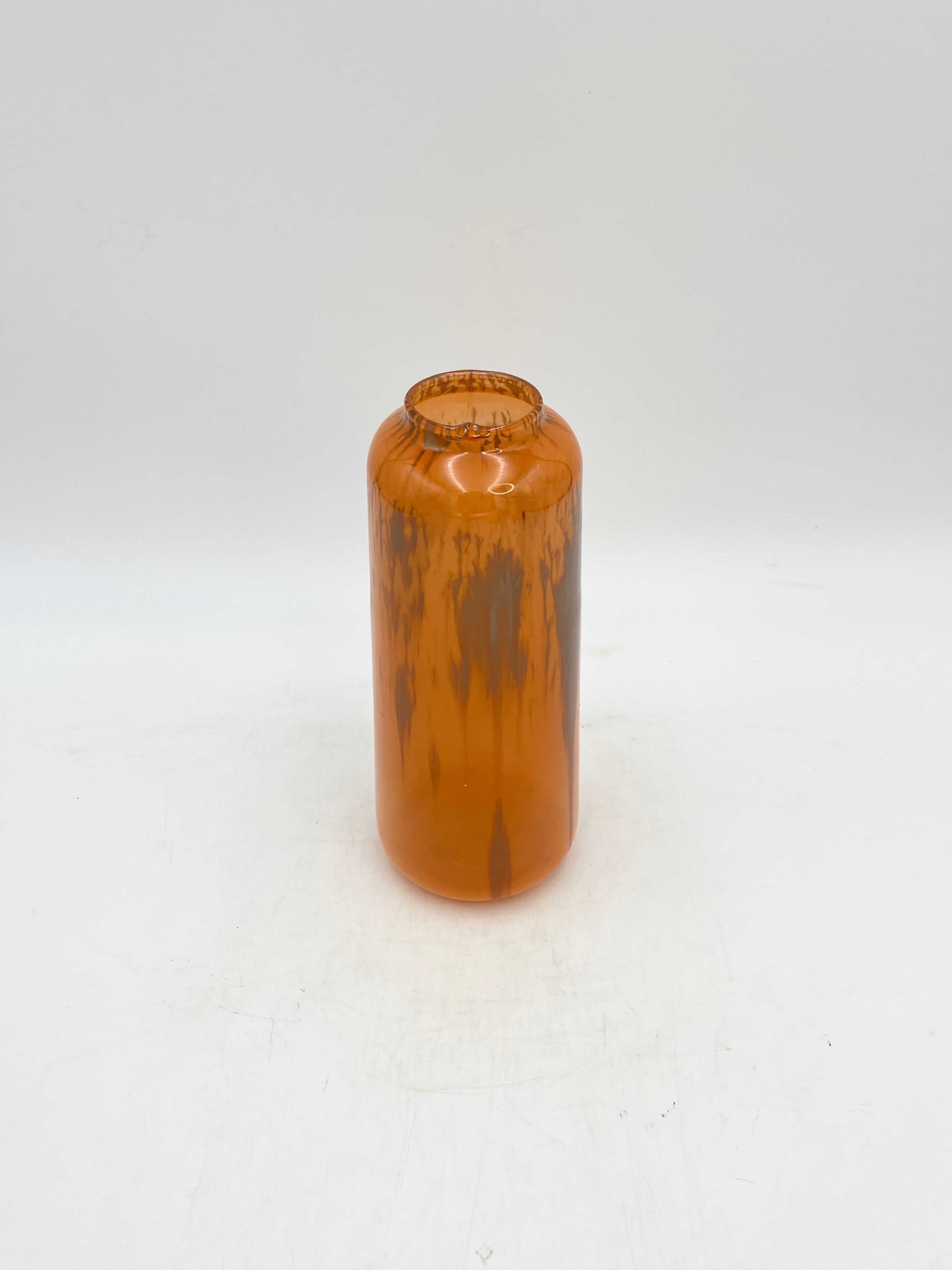 Vase Meja Splash Orange, Various Sizes, Handmade Flower Vase