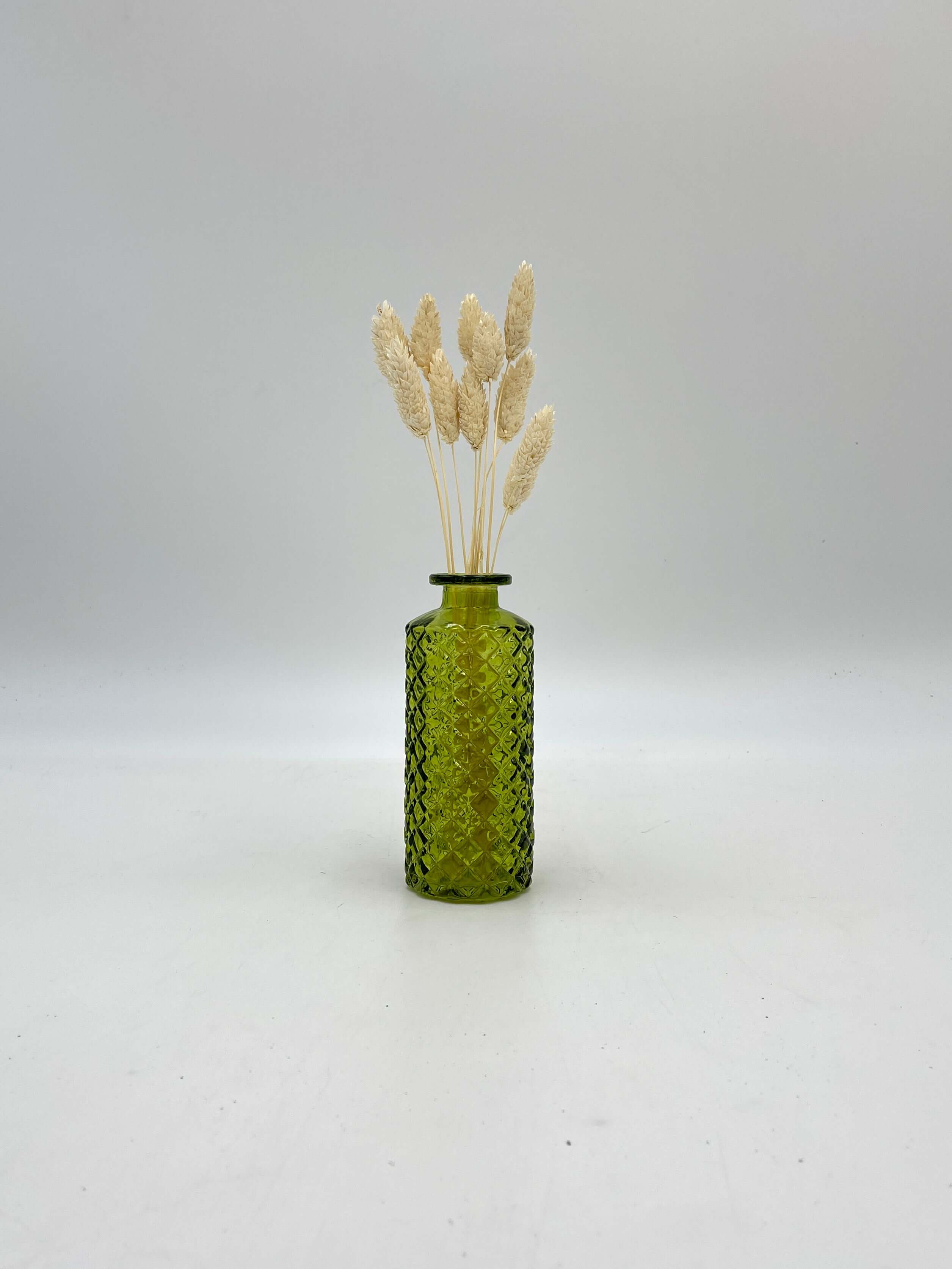 Vintage Glass Vase, Green, H13.2cm