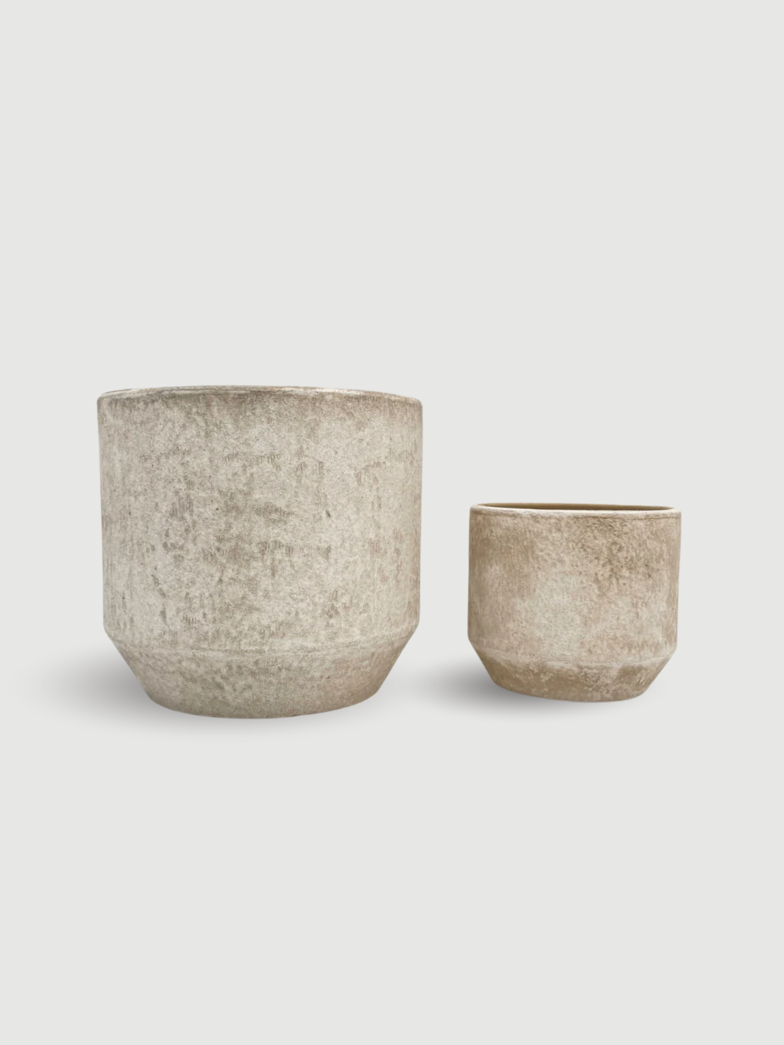 Lars Ceramic Plant Pots, Rustic Beige, Handmade XL, House Plant Pot in Multiple Sizes