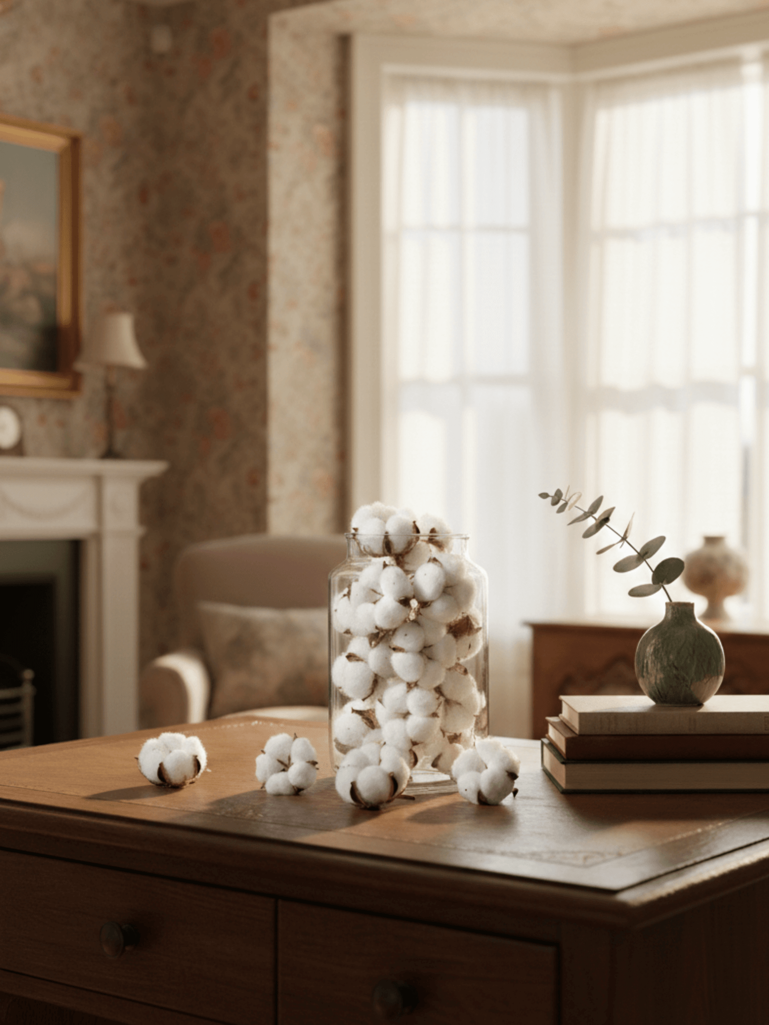 20 x Dried Natural Cotton Buds - Rebel Plants