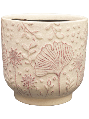 Emilia Ceramic Plant Pots, Pink, Handmade