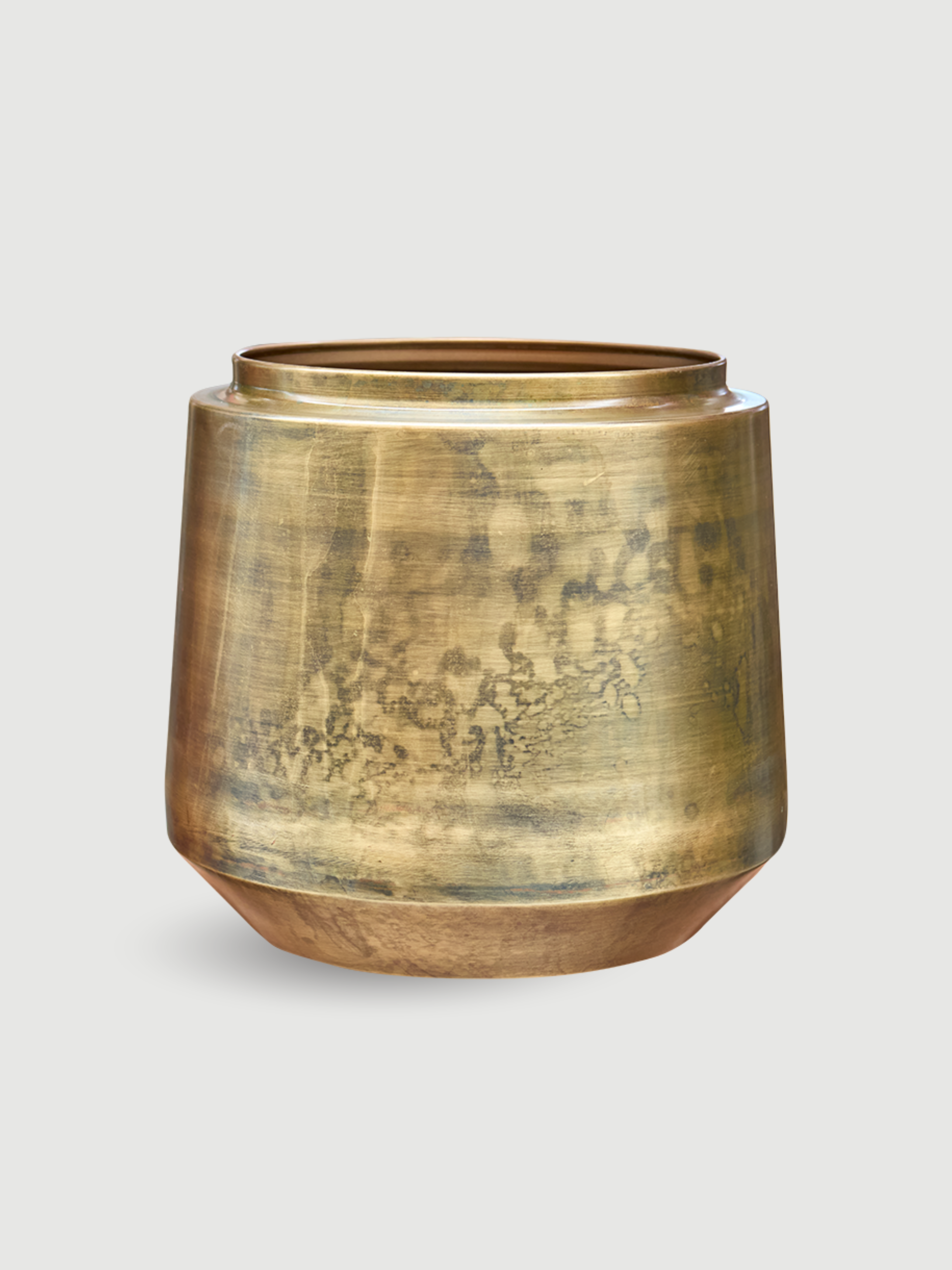 Handmade_Indigo_Metal_Pots_Vintage_Gold_Retro_Houseplant_Pot