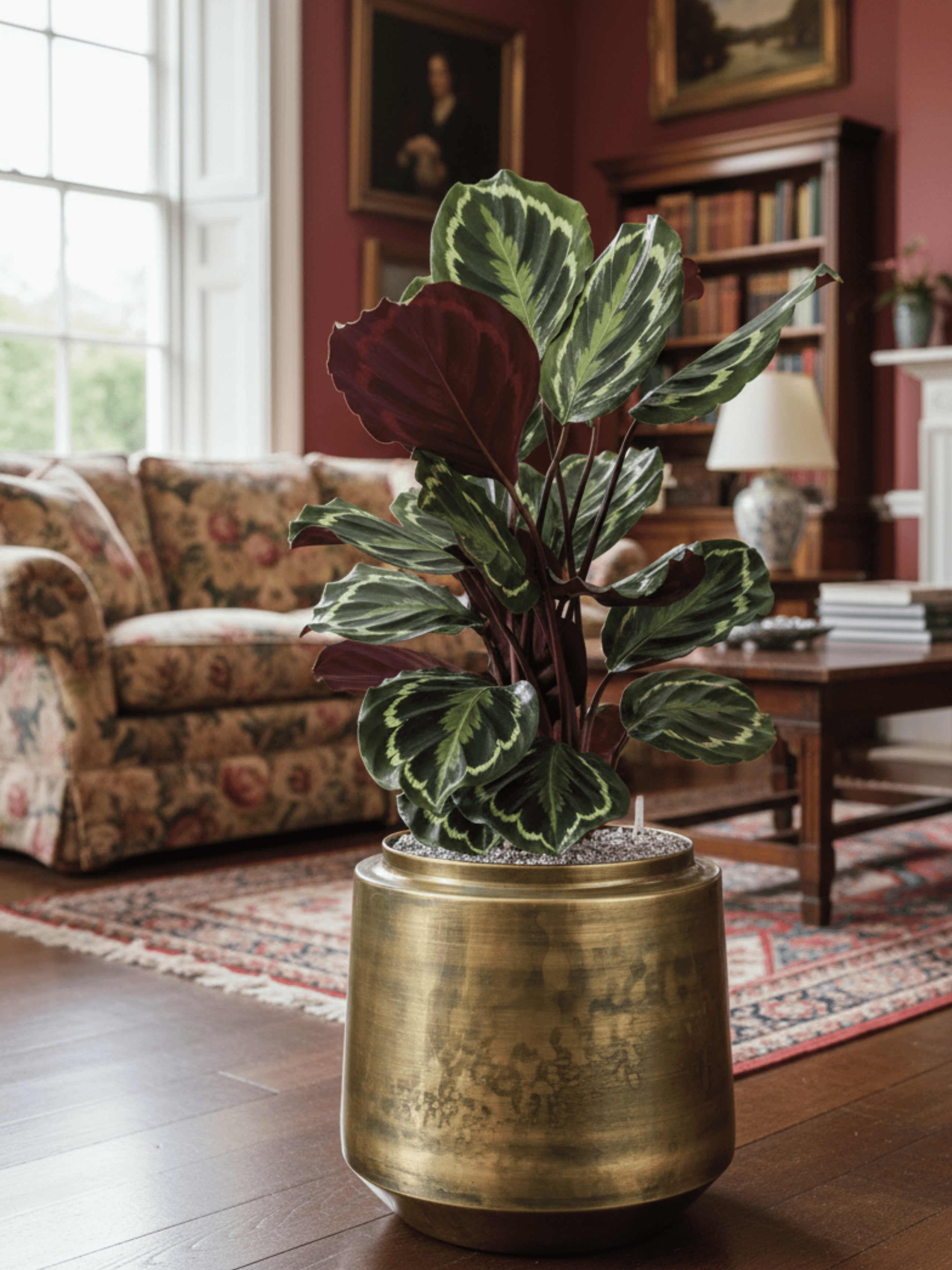 Handmade_Indigo_Metal_Pots_Vintage_Gold_Retro_Houseplant_Pot_Multiple_Size_D33-46cm