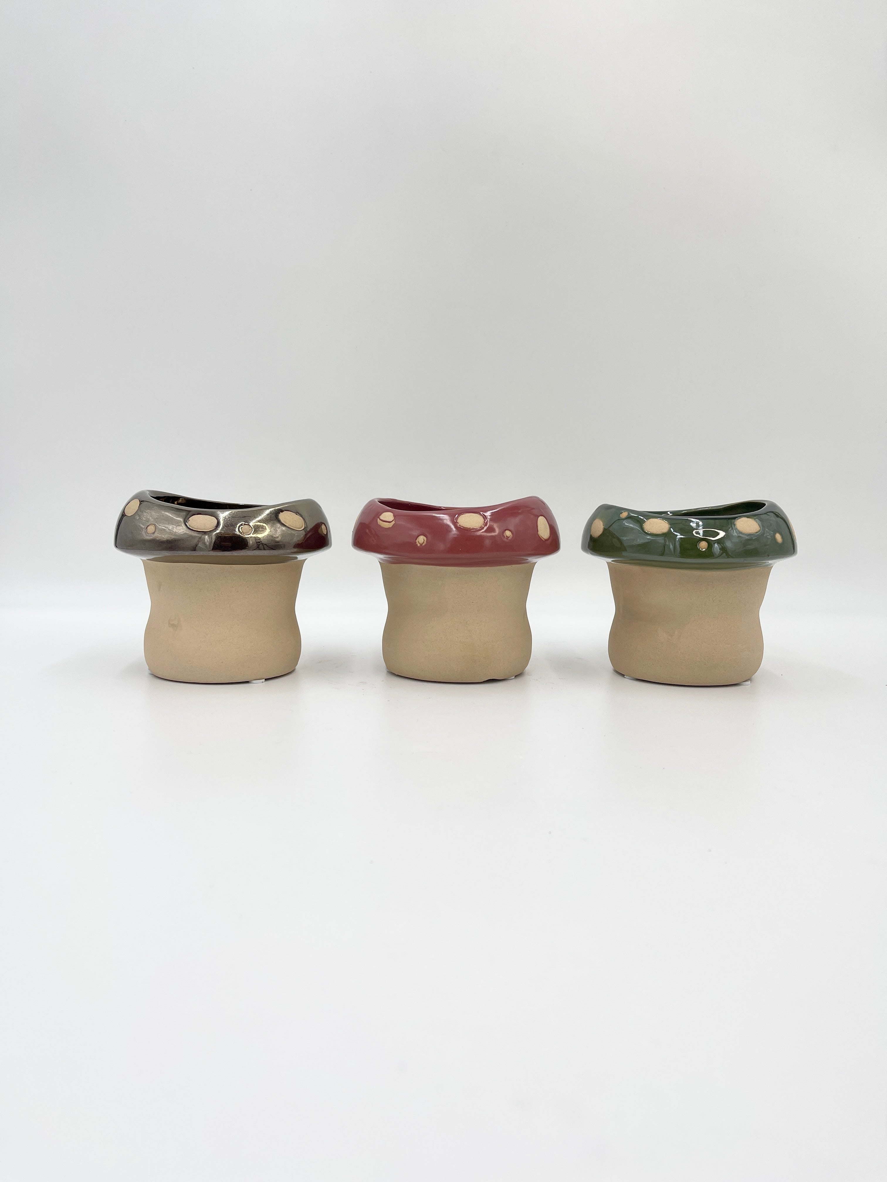 Funghi Pots, Handmade