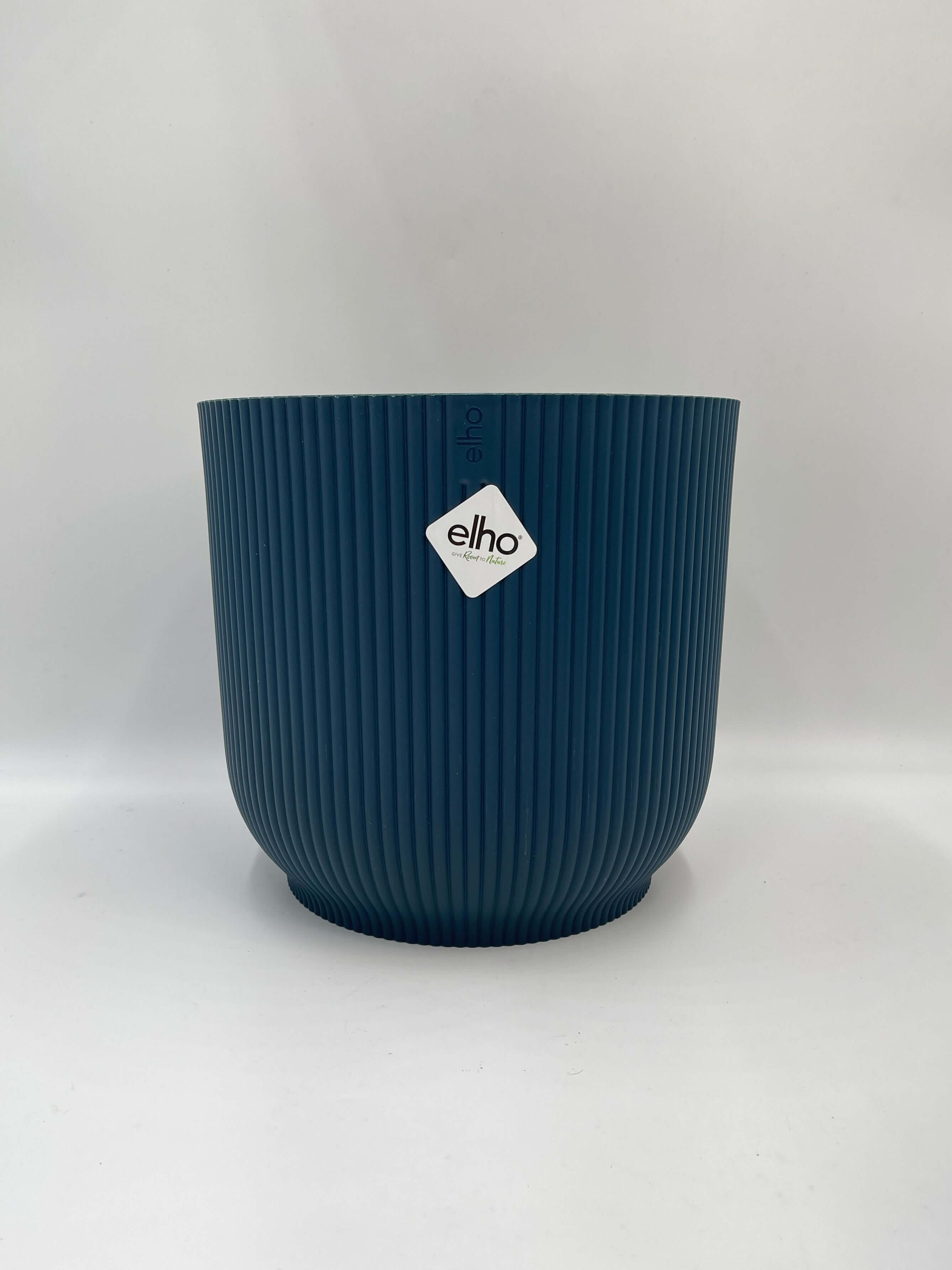 Vibes Fold Round Plant Pots, Deep Blue, Recycled Plastic