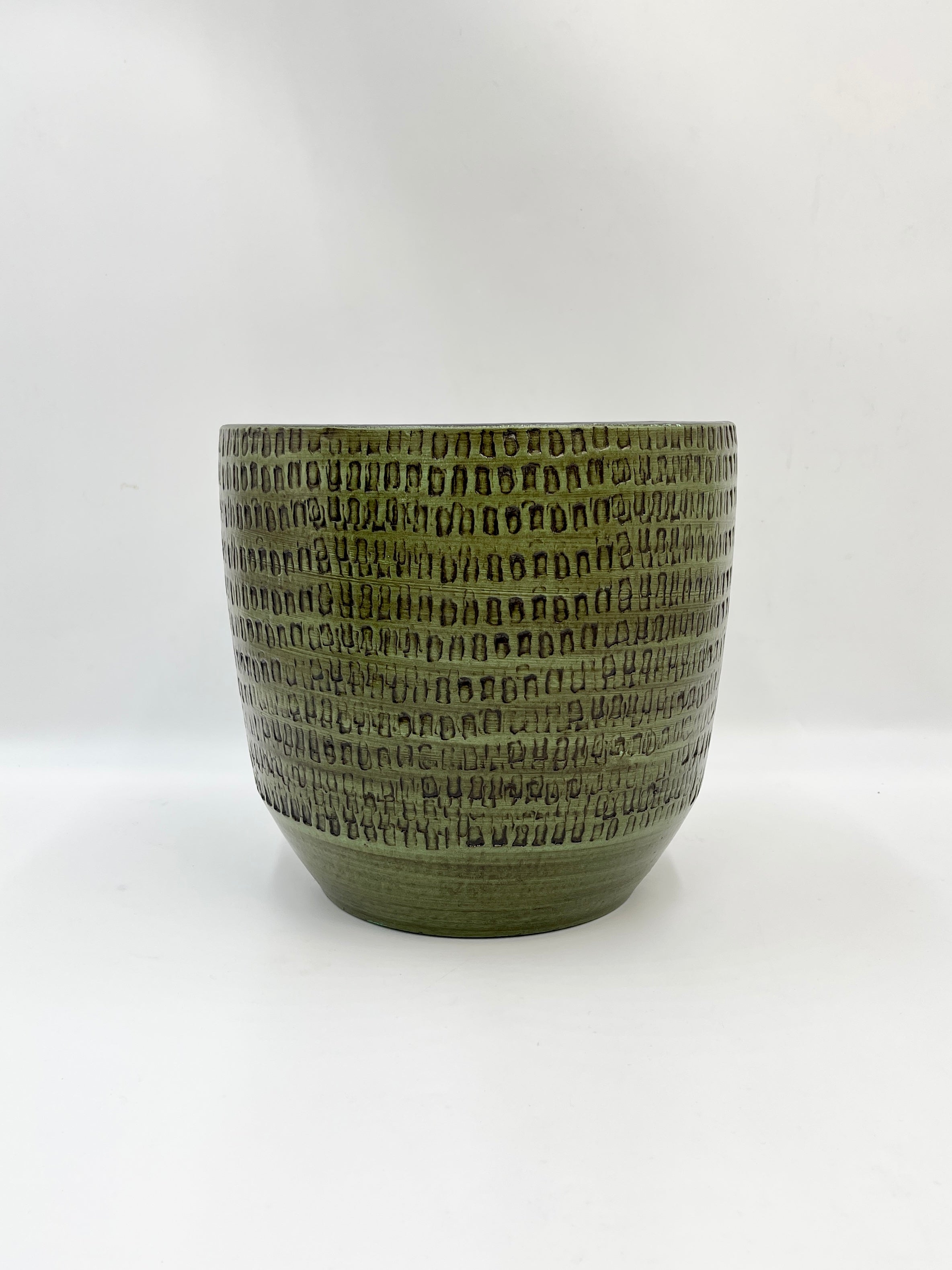 Sanna, Handmade Ceramic Plant Pots, Green, House Plant Pot in Multiple Sizes