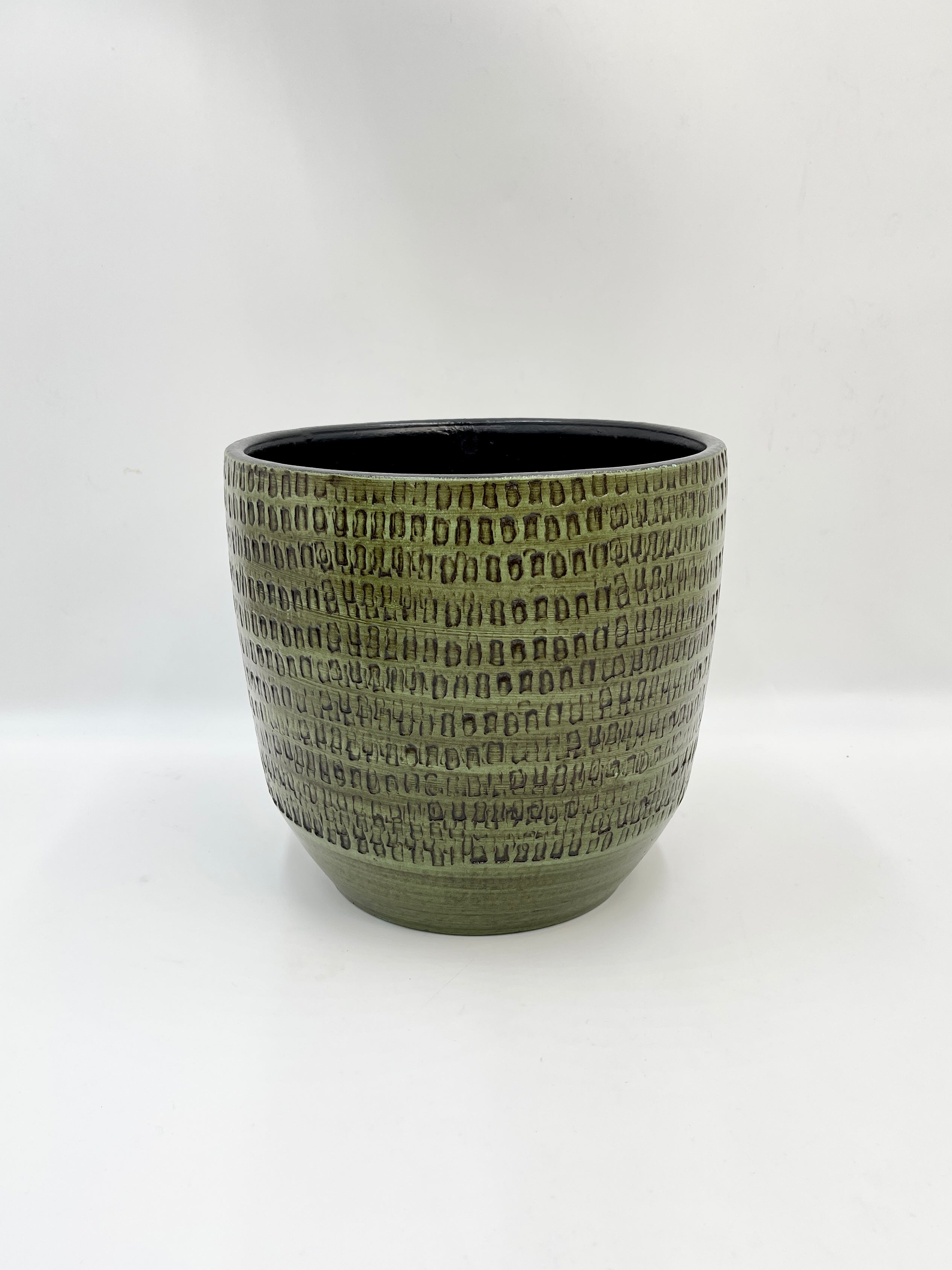 Sanna, Handmade Ceramic Plant Pots, Green, House Plant Pot in Multiple Sizes