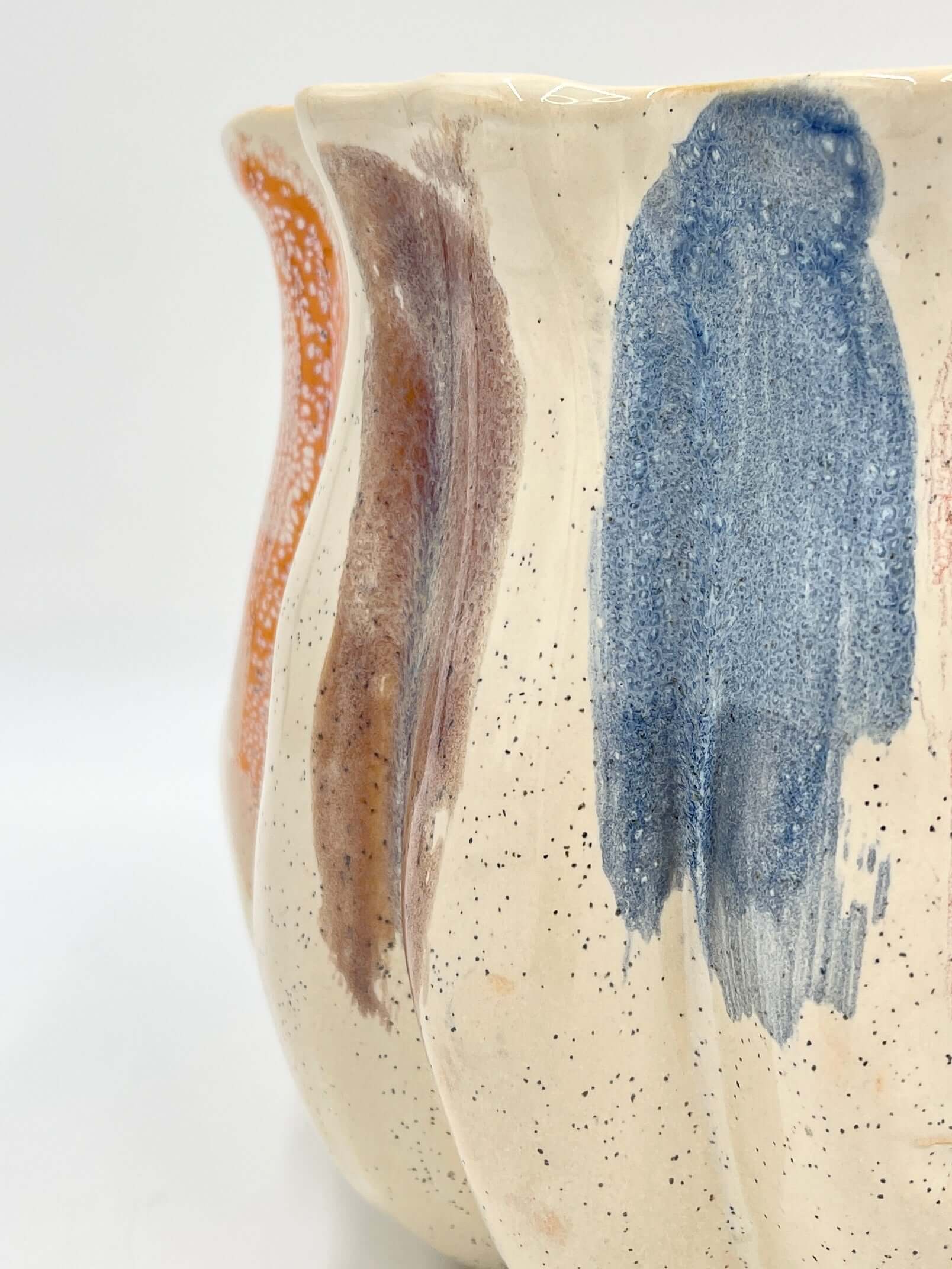 Pastel Ceramic Plant Pot - Molly Aquarel - D17cm