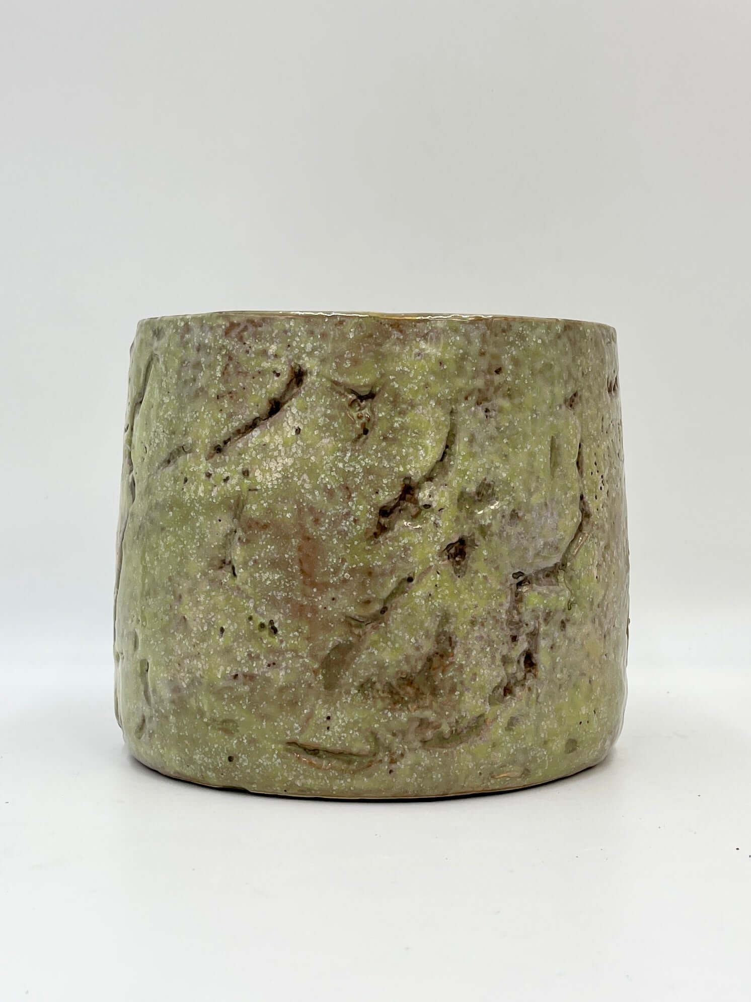 Green Ceramic Plant Pot - Masha - Multiple Sizes, Indoor Plant Pot