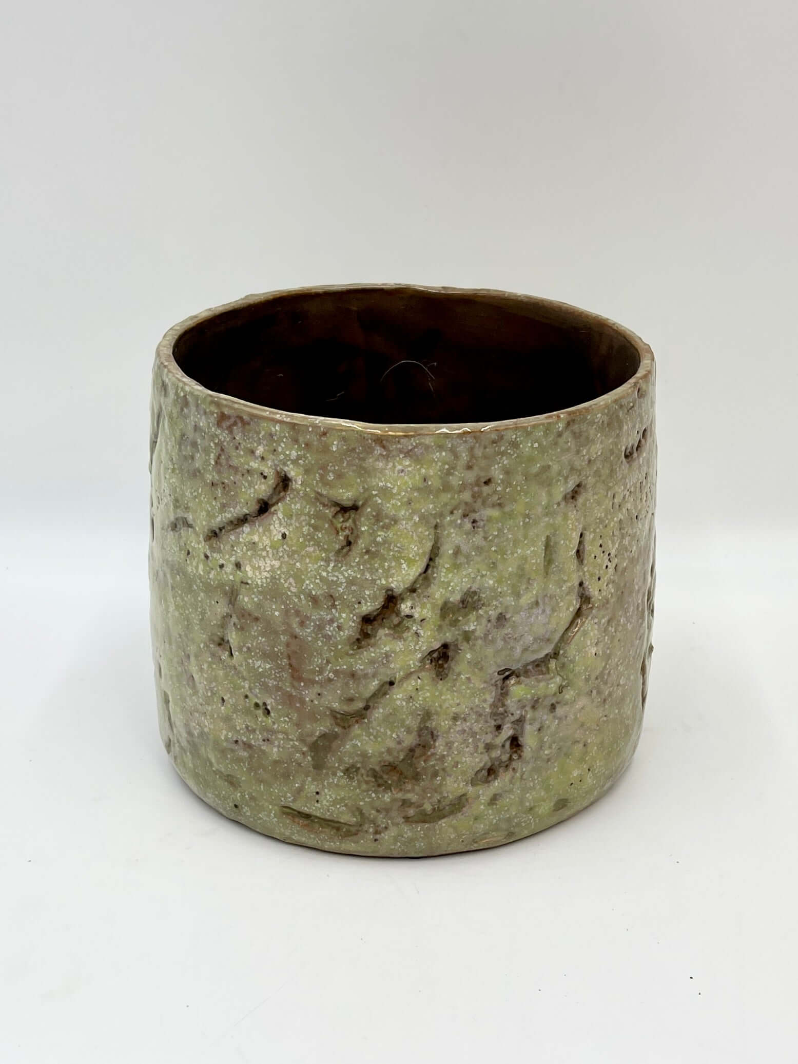 Green Ceramic Plant Pot - Masha - Multiple Sizes, Indoor Plant Pot