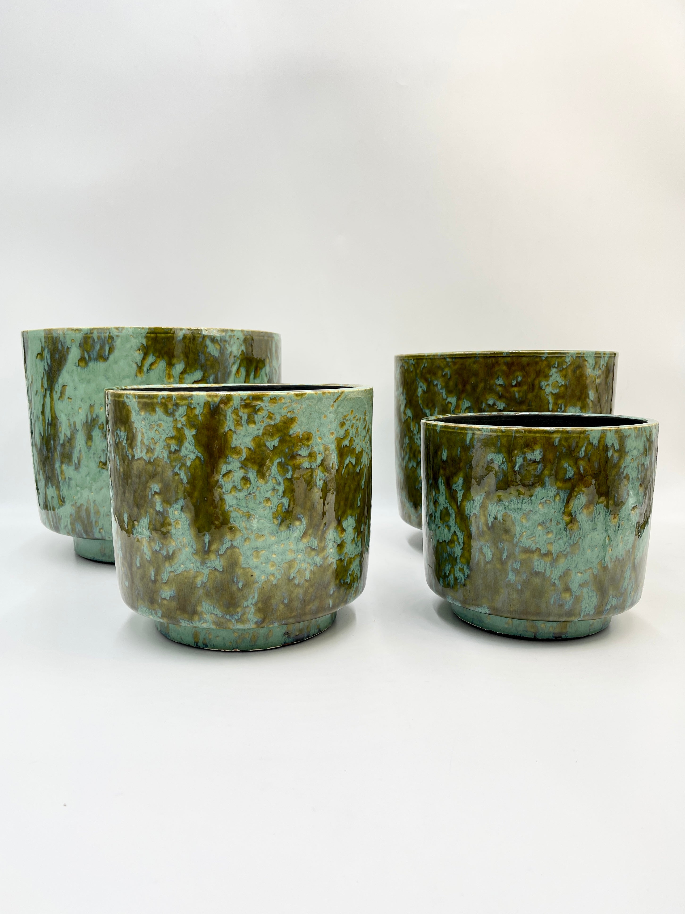 Turquoise Plant Pot Othello - Ceramic - Multiple Sizes