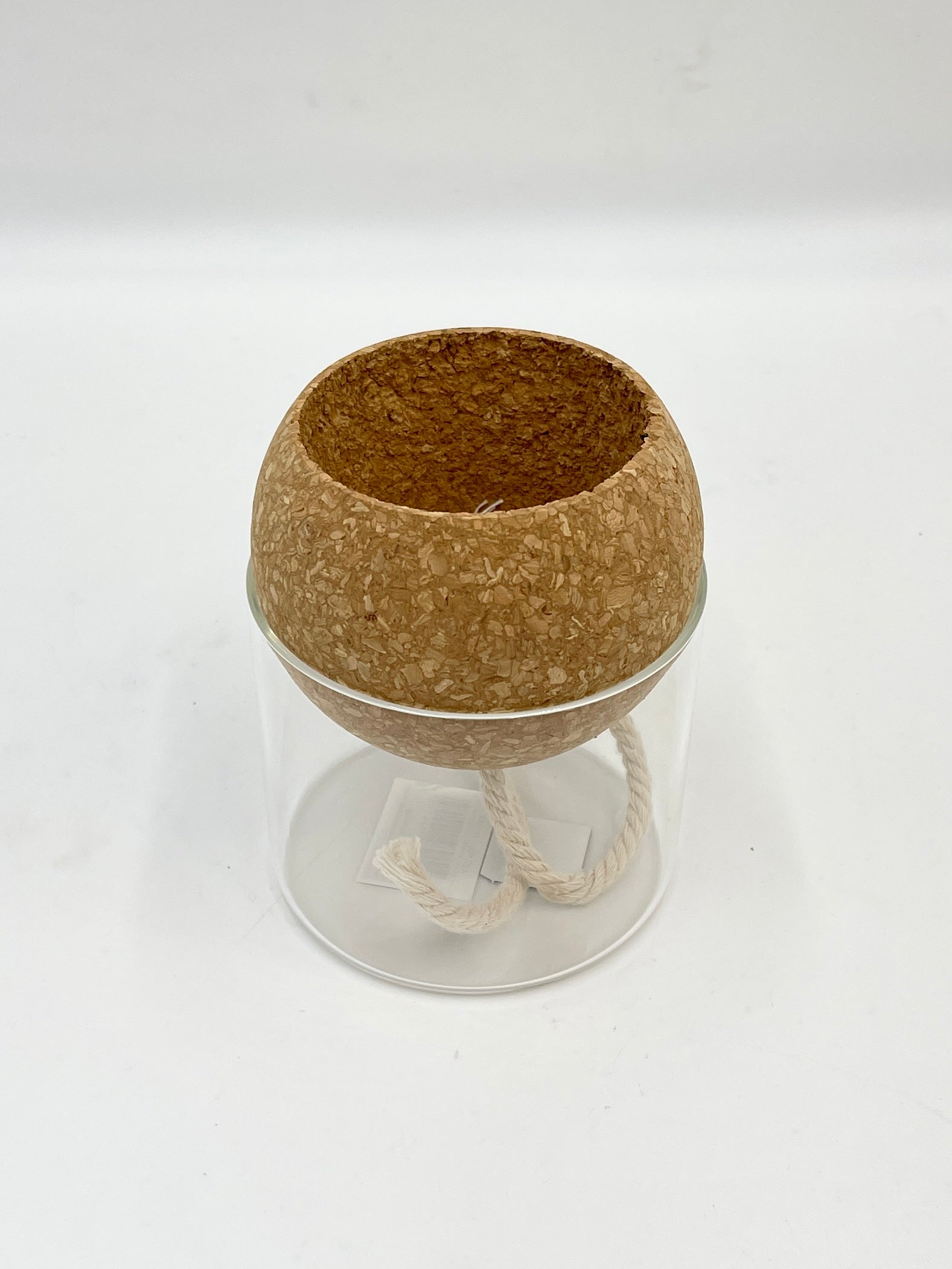 Self-Watering Planter H14cm D10cm - Recycled Glass - Gift