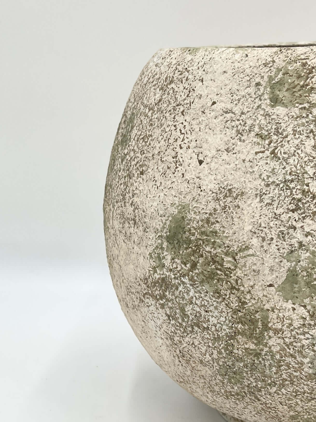 Tommy Ceramic Plant Pot, Light Green & Beige, Multiple Sizes