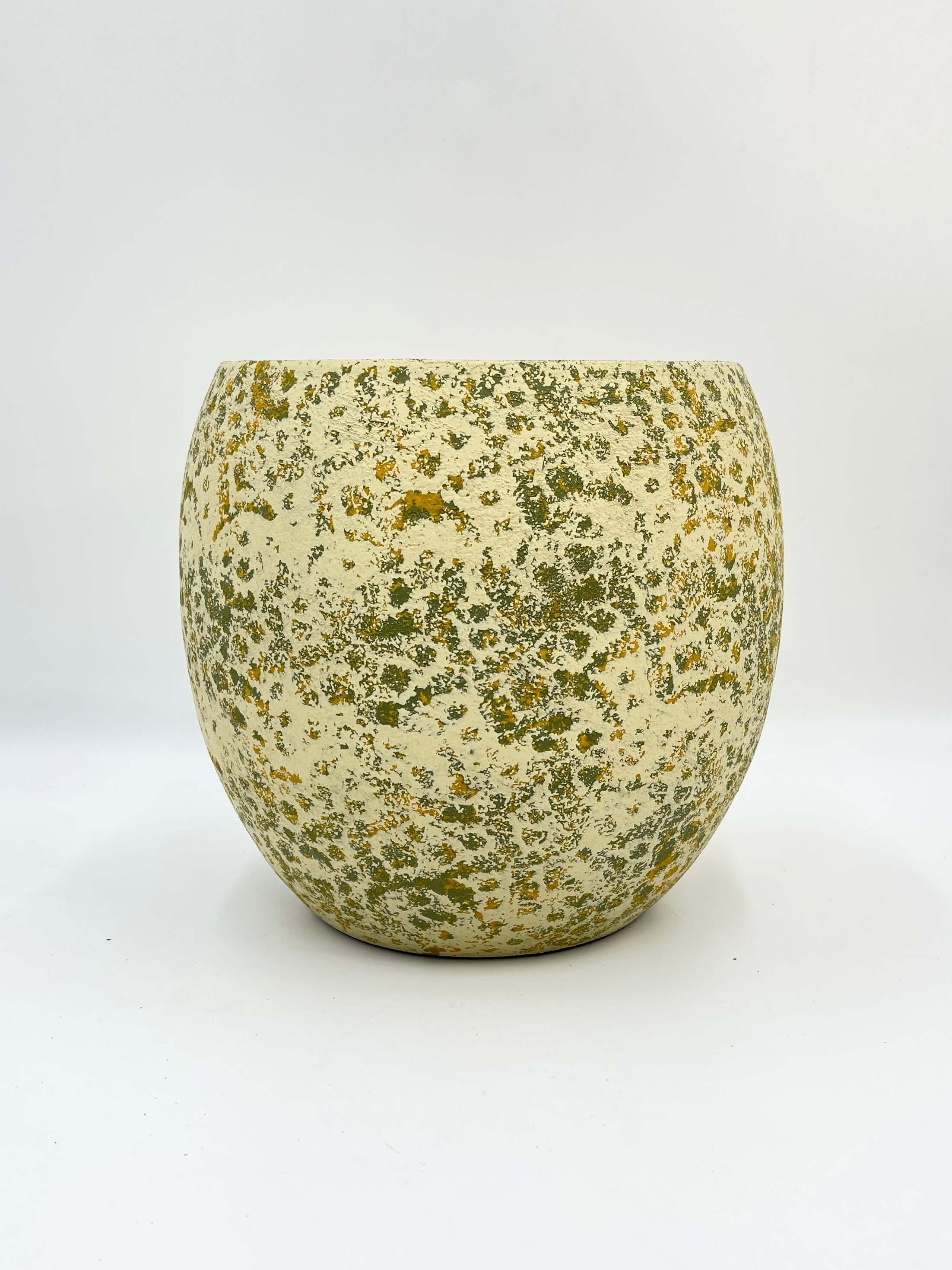 Nikai Ochre Yellow & Green Ceramic Plant Pot | Multiple Sizes | Rebel Plants