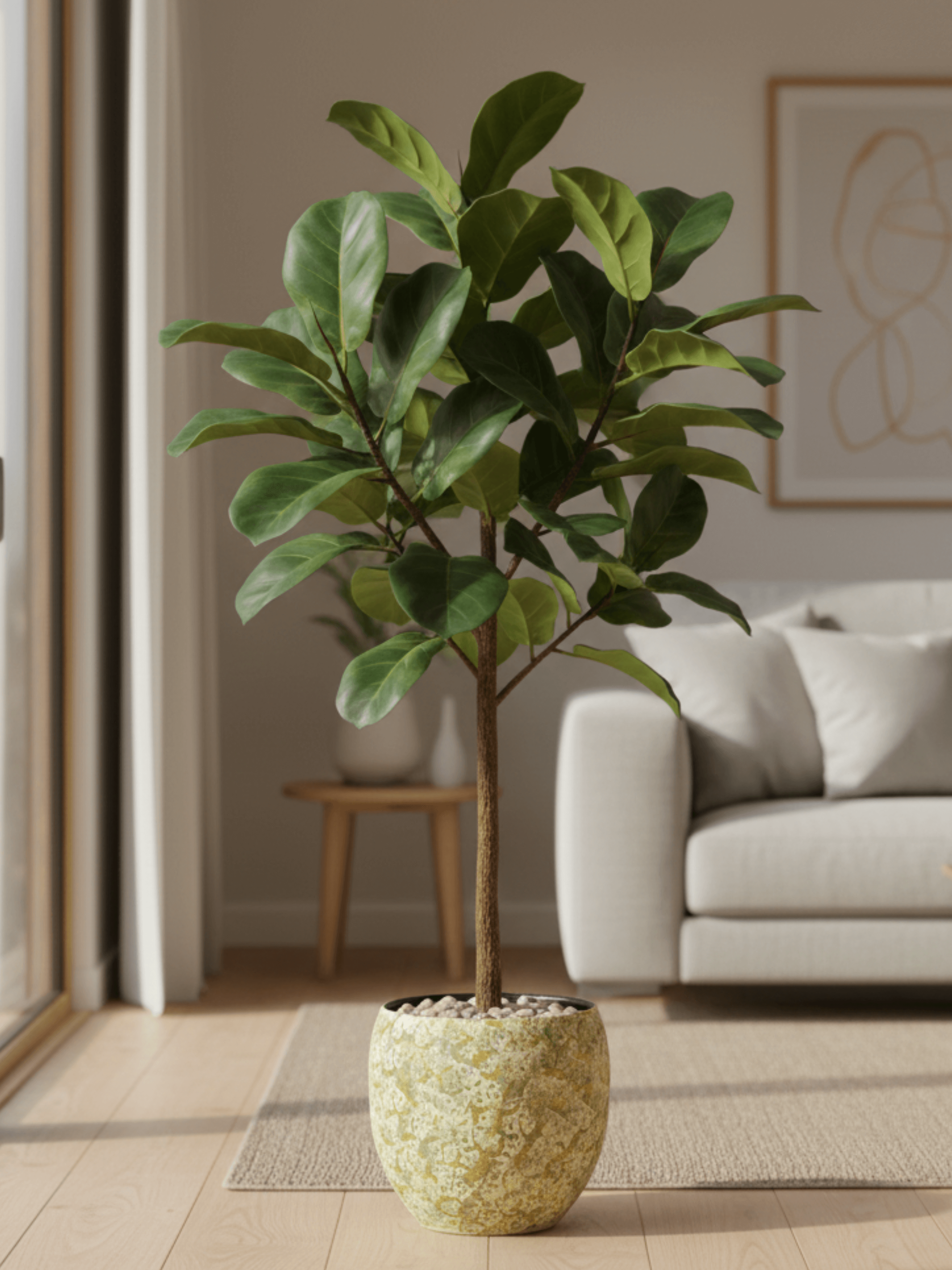 Nikai_Ochre_Yellow_Ceramic_Plant_Pot__Multiple_Sizes__Rebel_Plants