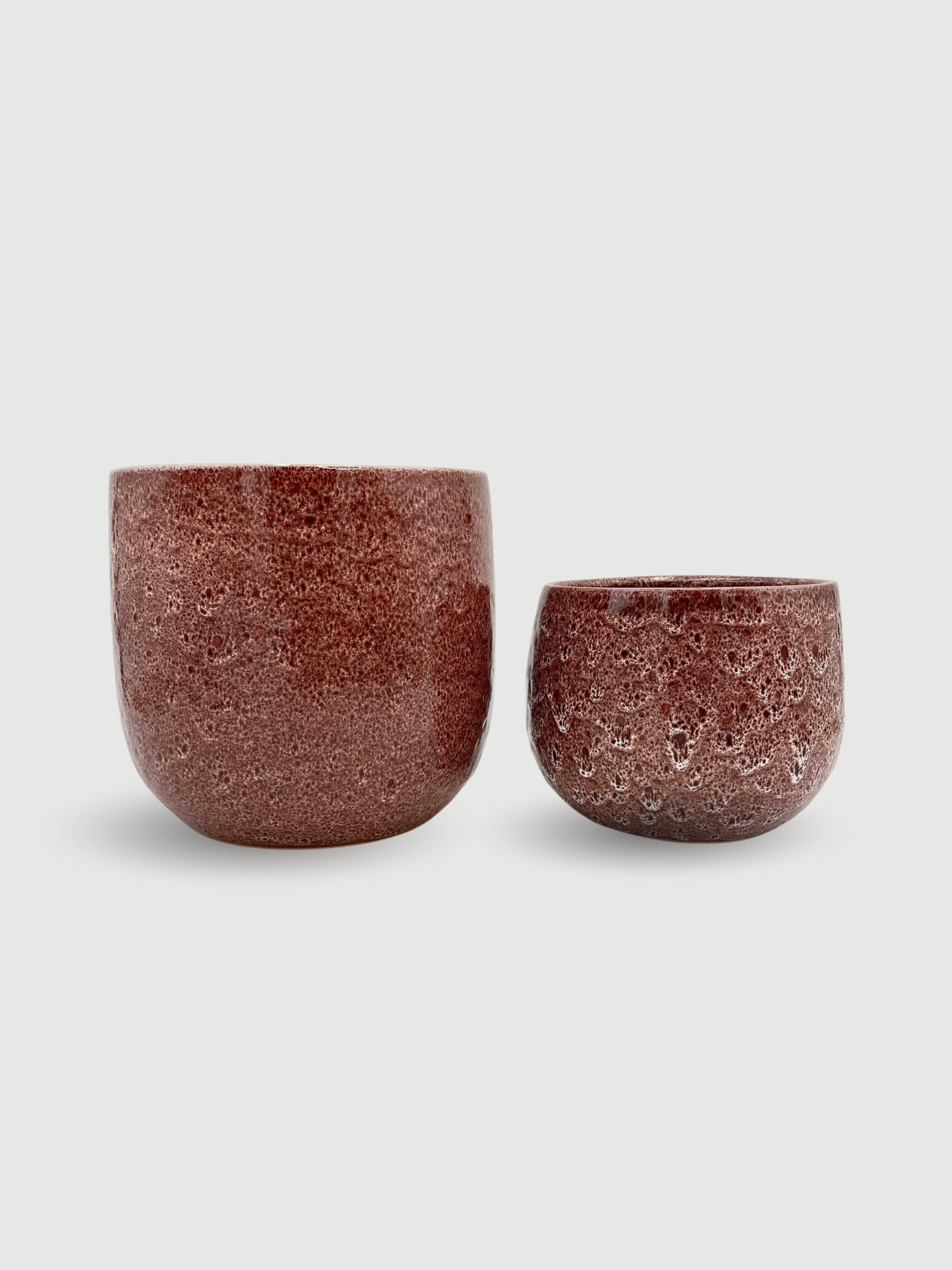 Paola_Handmade_Ceramic_Plant_Pots_Round_Red_D29cm