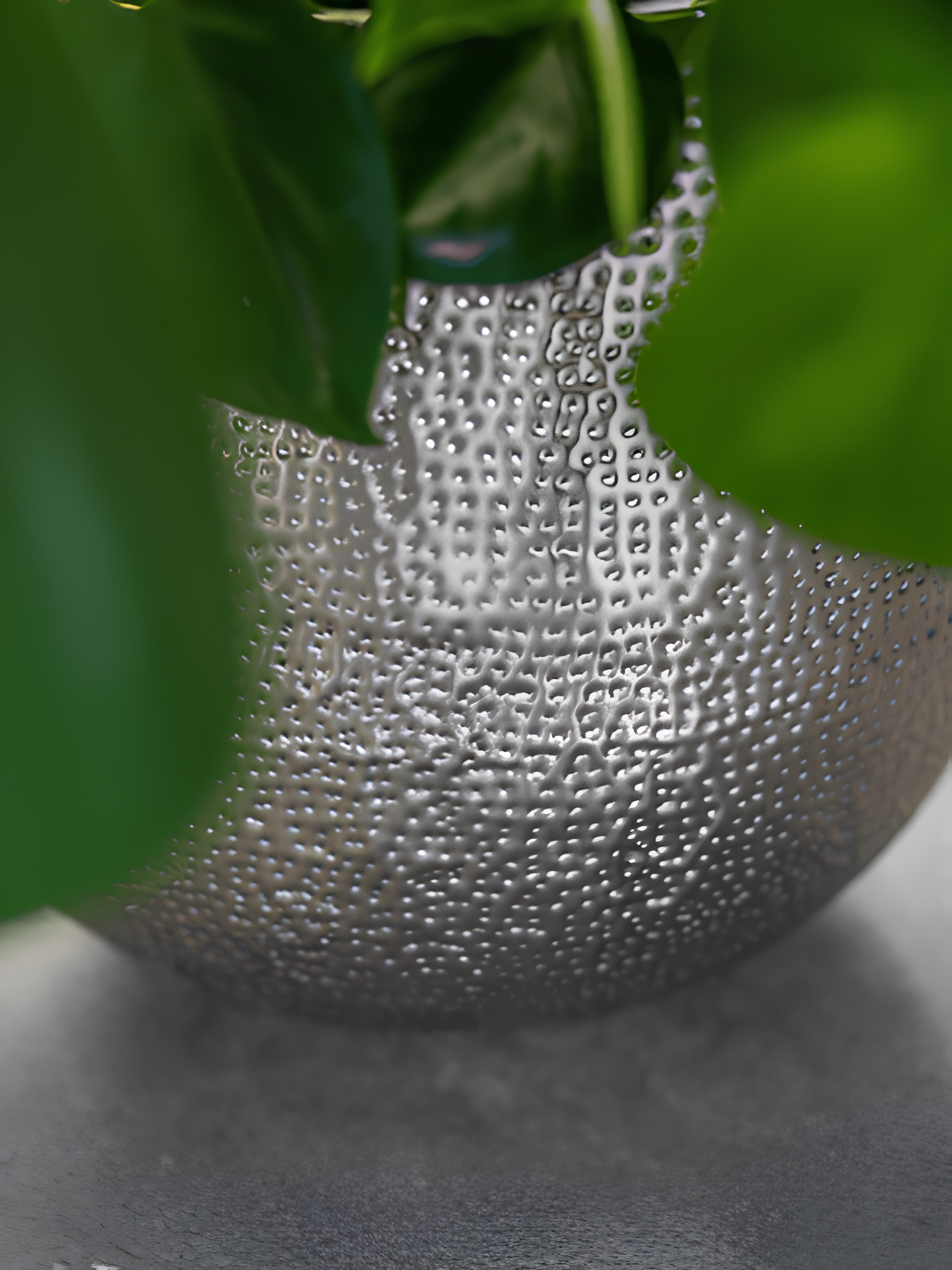 Ribbed Metal Plant Pot Silver, Kristy, In Multiple Sizes