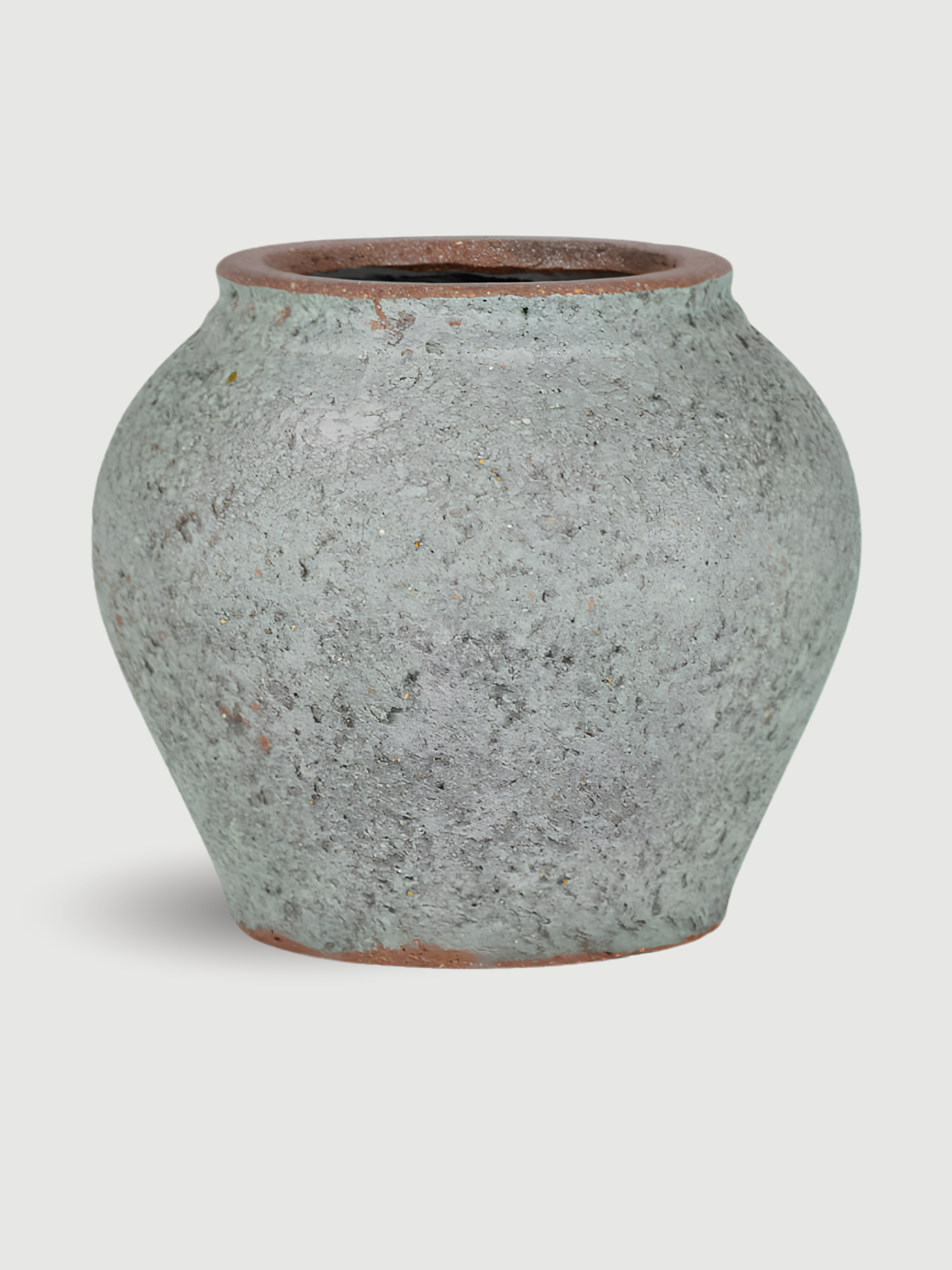 Zeus Plant Pot, Rustic Green, Indoor & Outdoor Mediterranean Collection