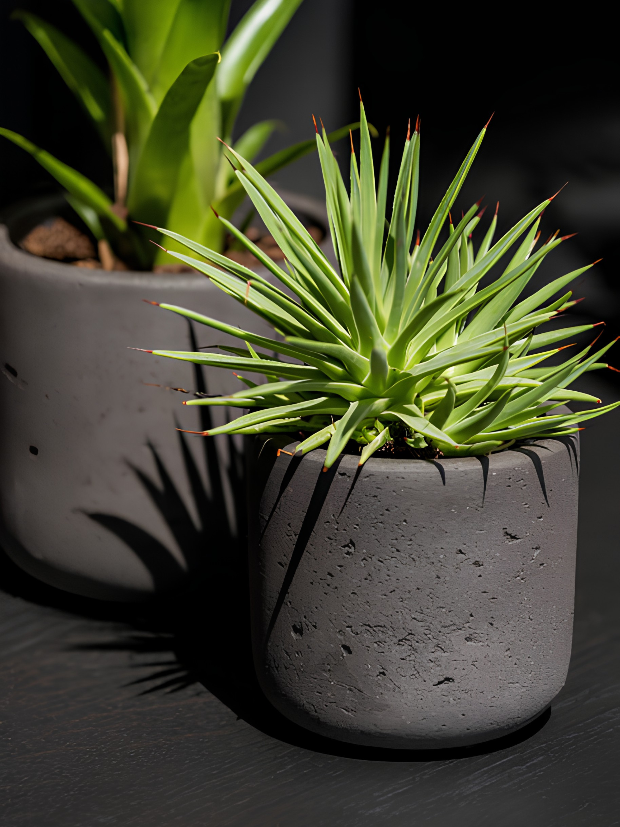 Charlie Rough Indoor, Outdoor Plant Pots, 8cm - 25cm, Black Washed