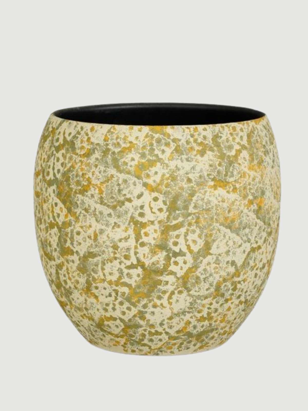 Nikai Ochre Yellow & Green Ceramic Plant Pot | Multiple Sizes | Rebel Plants