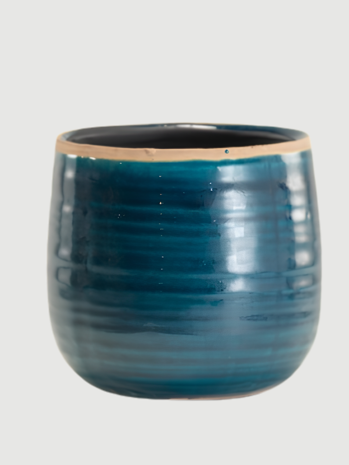 Iris Plant Pots, Turquoise, Handmade Houseplant Pot in Multiple Sizes