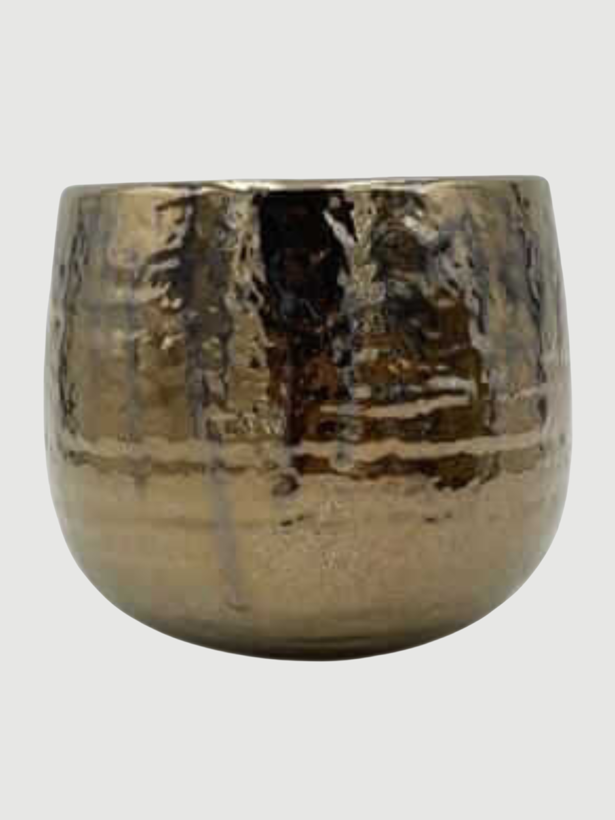 Yvette, Ceramic Plant Pots, Gold, Handmade Indoor Plant Pot in Multiple Sizes