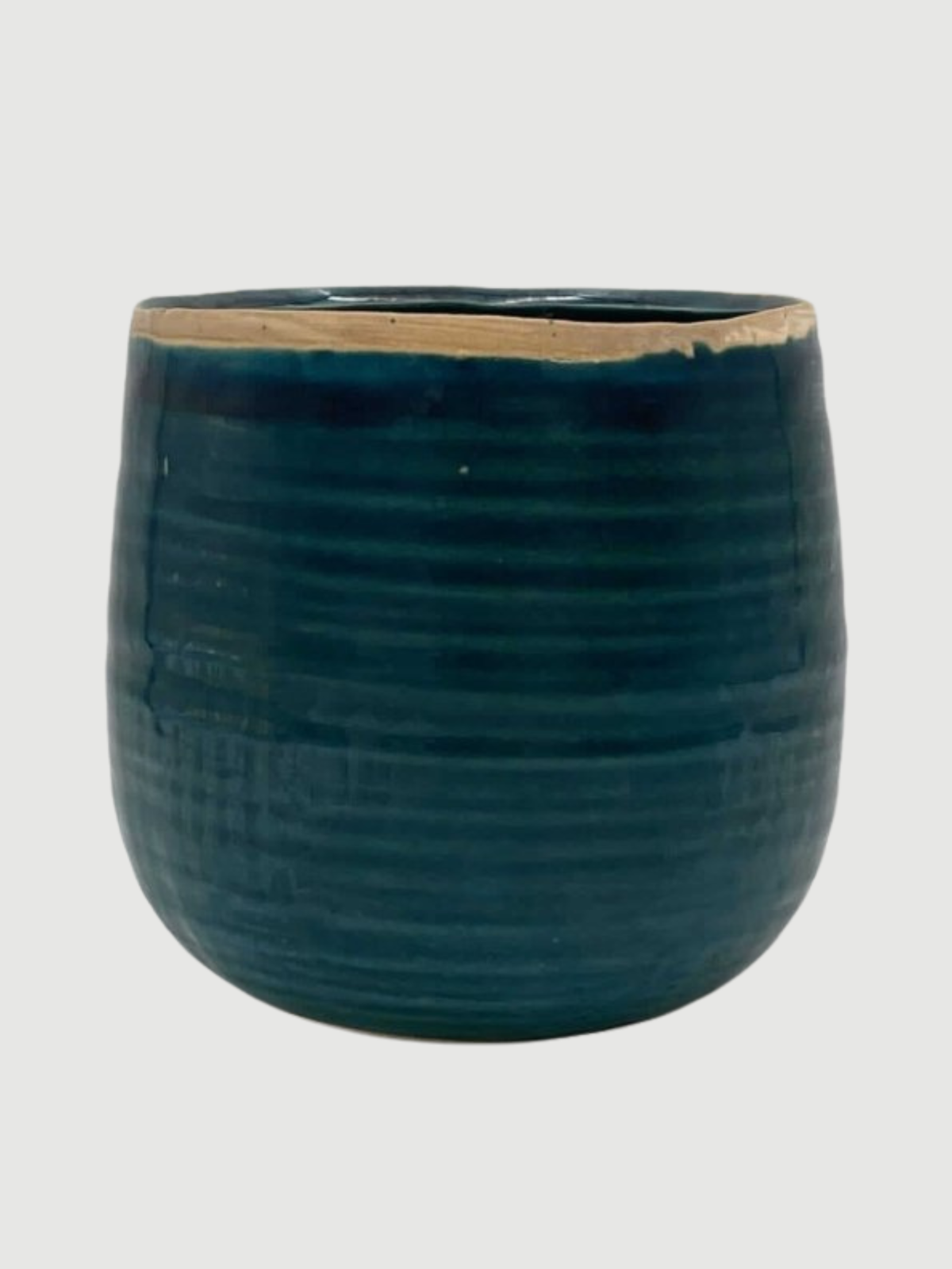 Iris Plant Pots, Turquoise, Handmade Houseplant Pot in Multiple Sizes