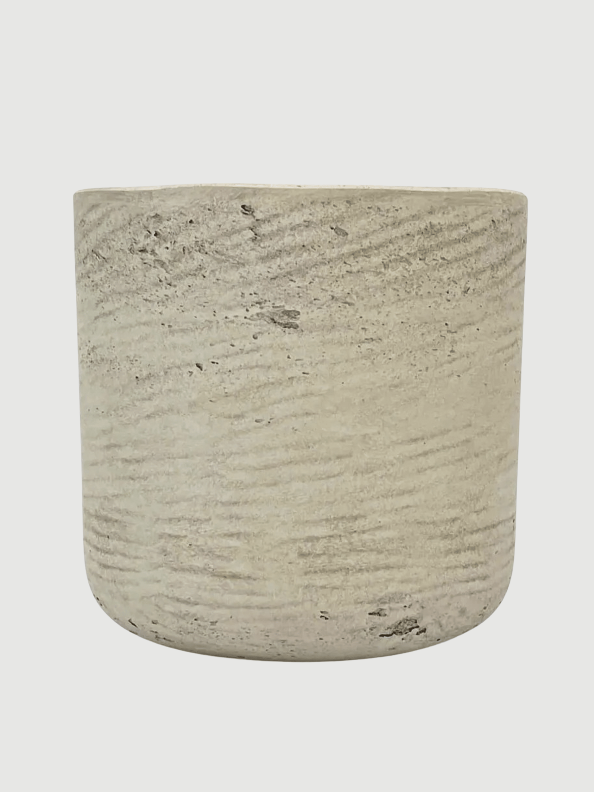 Charlie Rough Indoor, Outdoor Plant Pots, 18cm - 25cm, Grey Washed