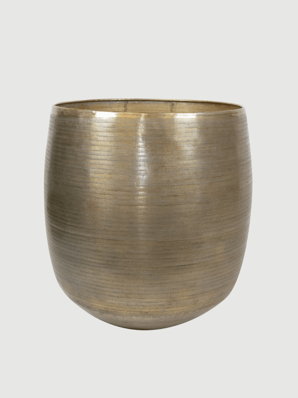 XLarge Plant Pot Rowen - Gold Metal - Multiple Sizes - Indoor & Outdoor