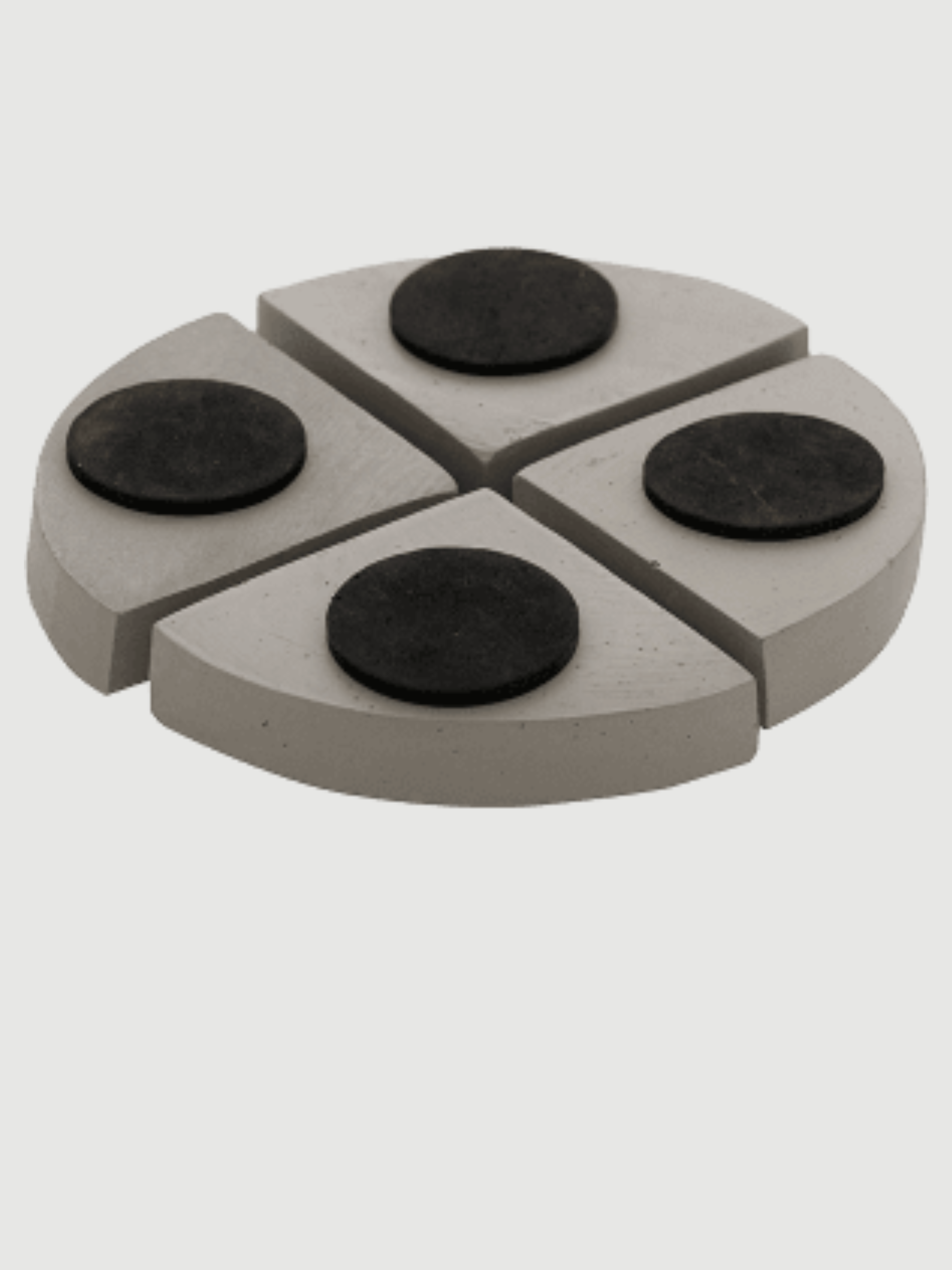 Plant Pot Feet - Fiberstone -  Clouded Grey - Set of 4