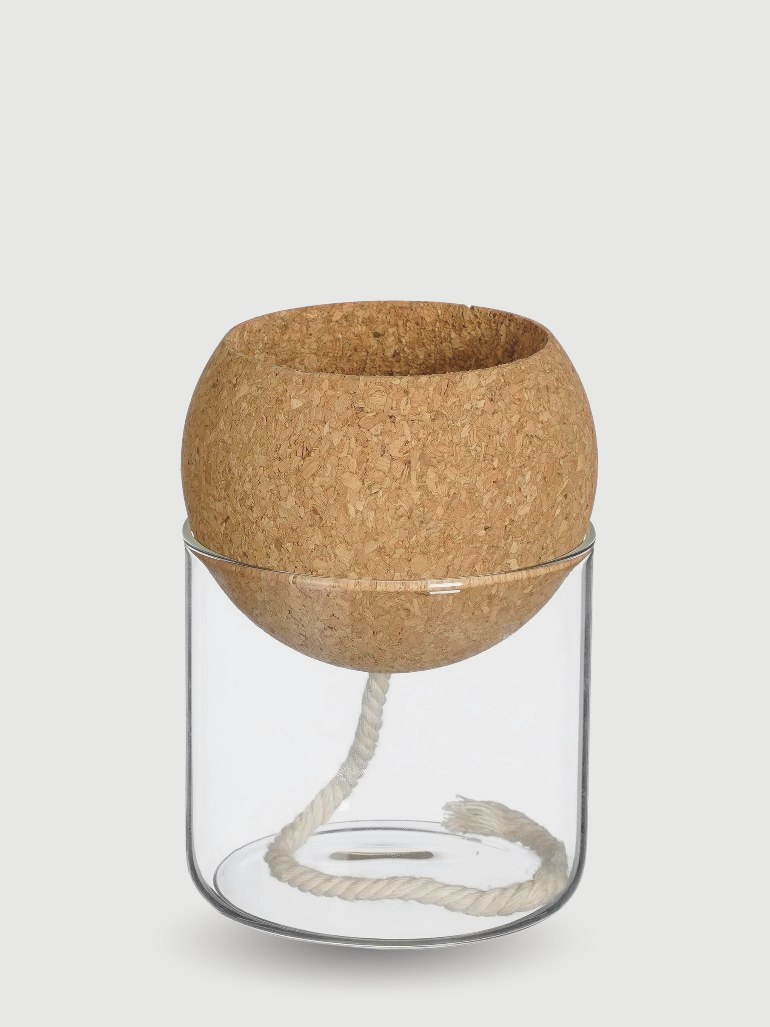 Self-Watering Planter H14cm D10cm - Recycled Glass - Gift