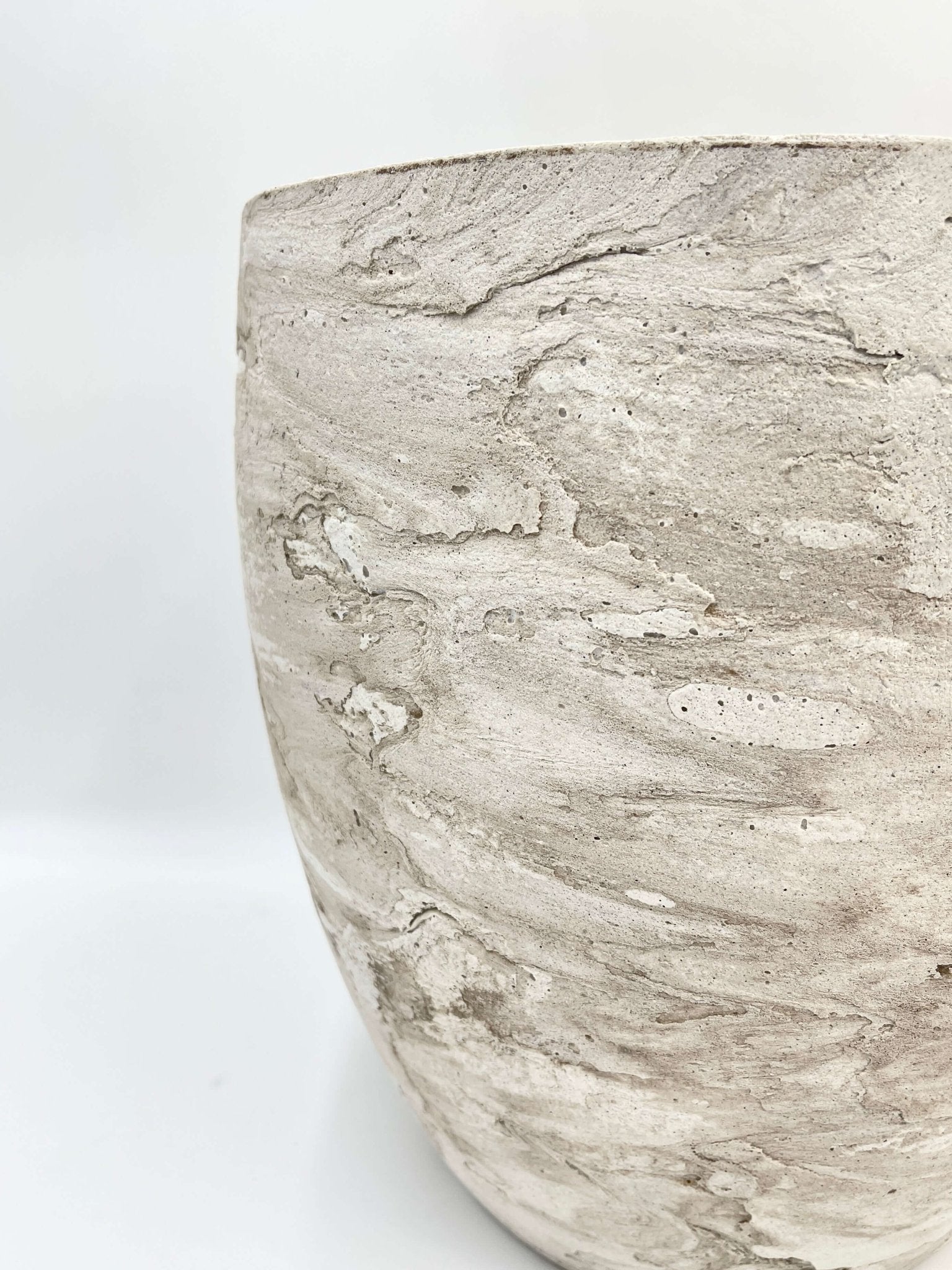 Algar Plant Pot, 34cm, White, Indoor & Outdoor Plant Pot