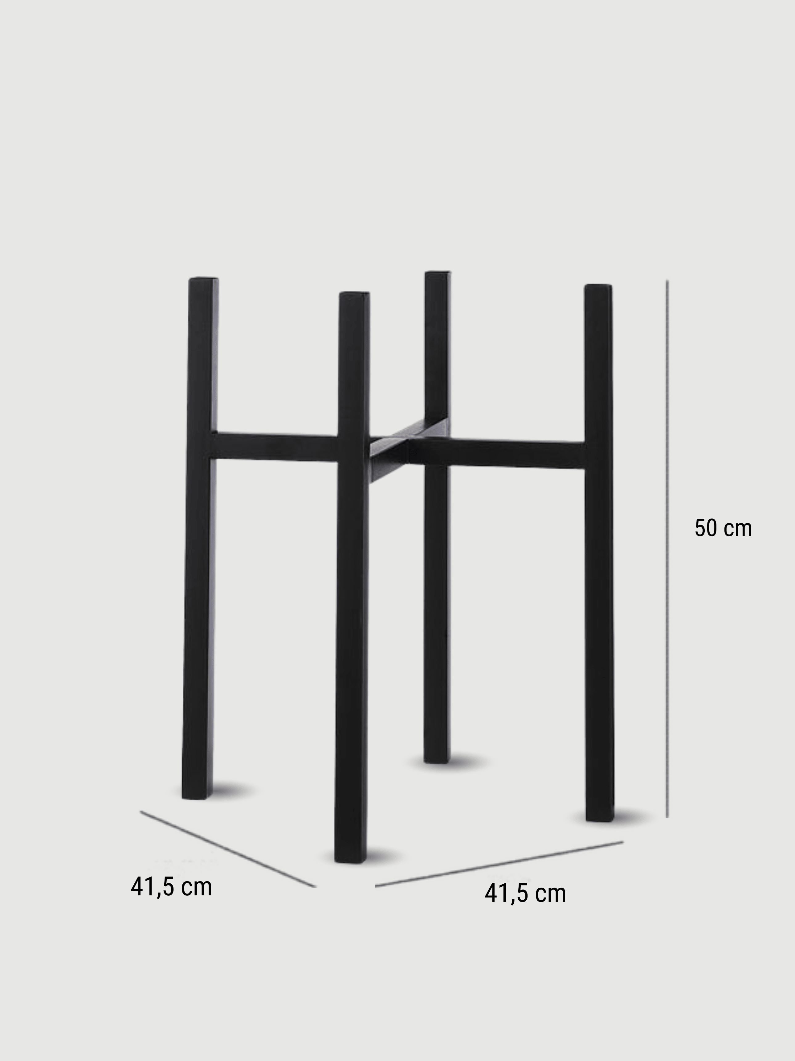 Ascot Metal Plant Stand, Black, Multiple Sizes