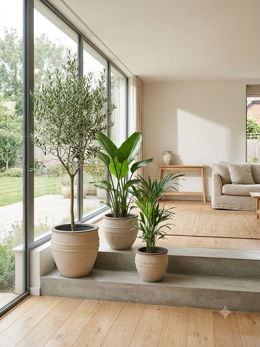Athena Mediterranean Plant Pot: Sahara Sand, Indoor & Outdoor Mediterranean Collection