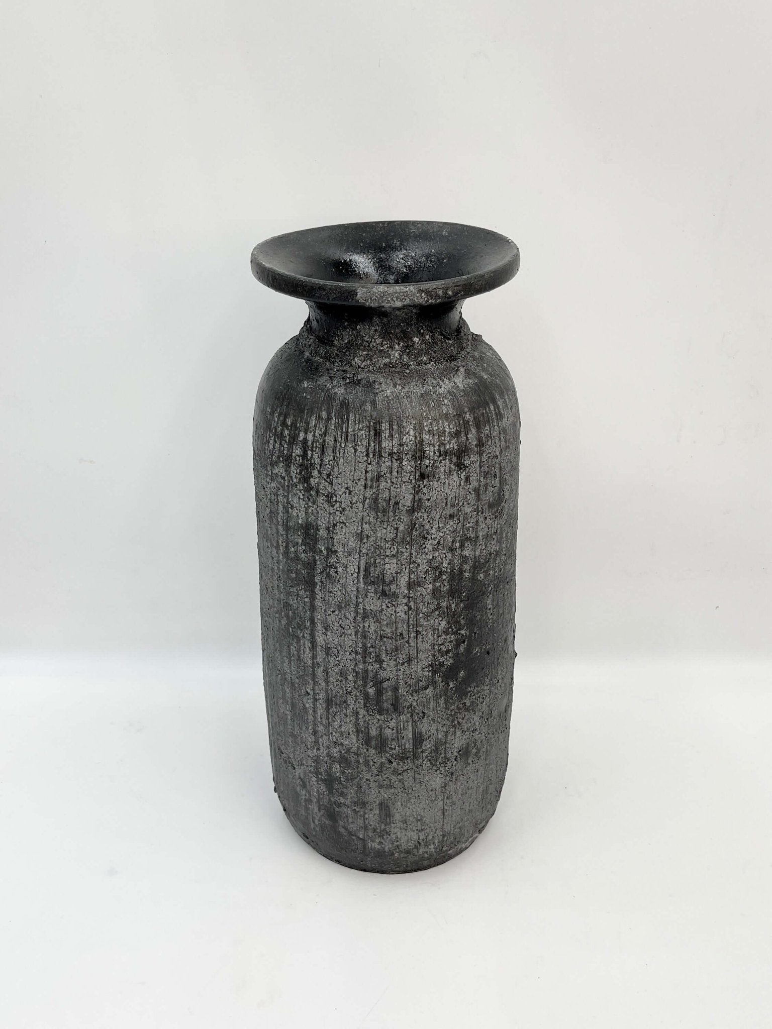Bali Concrete Vases, Black & Grey, Boho Style, Multiple Sizes