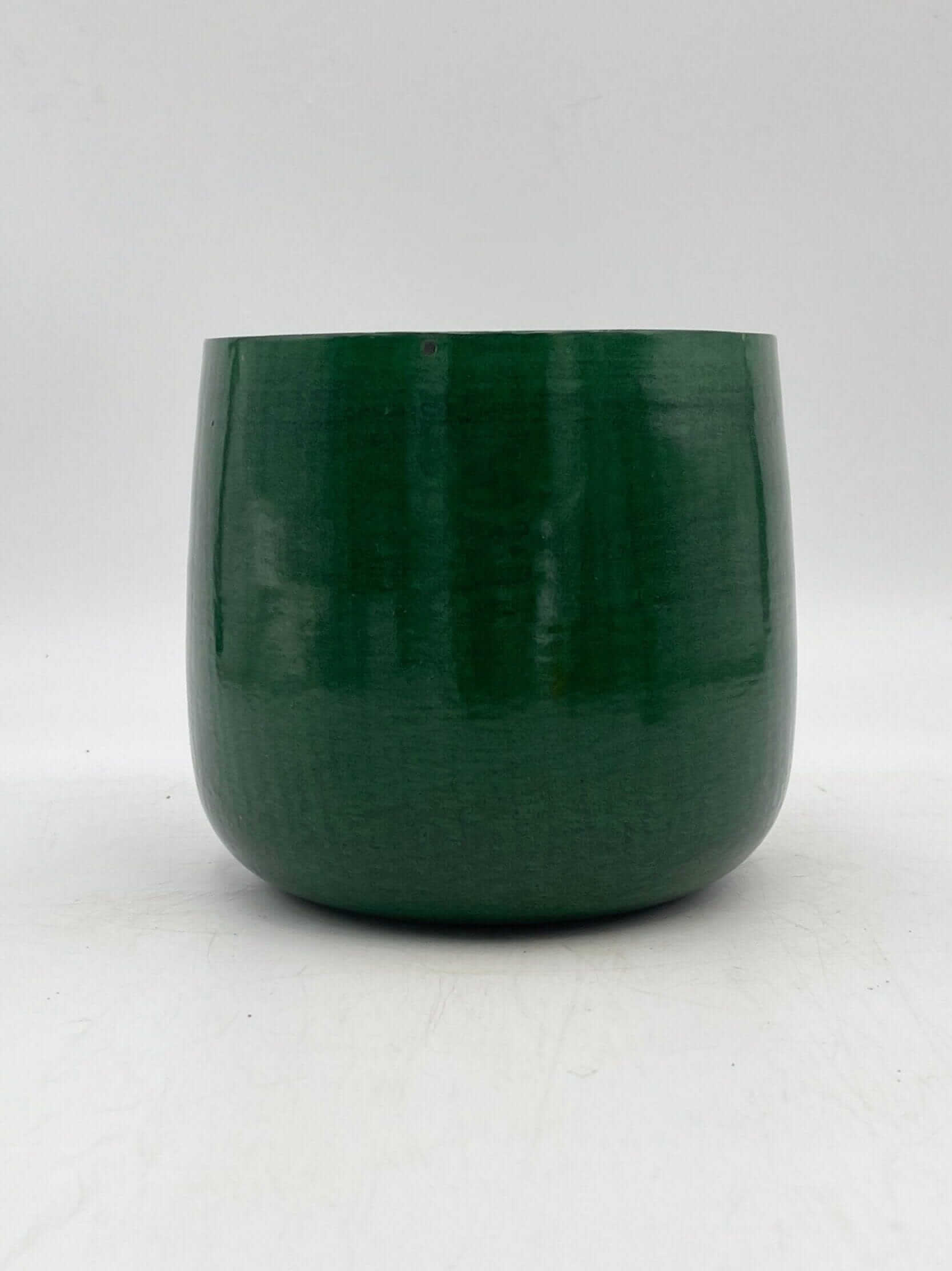 Benson Green Metal Plant Pots, Handmade