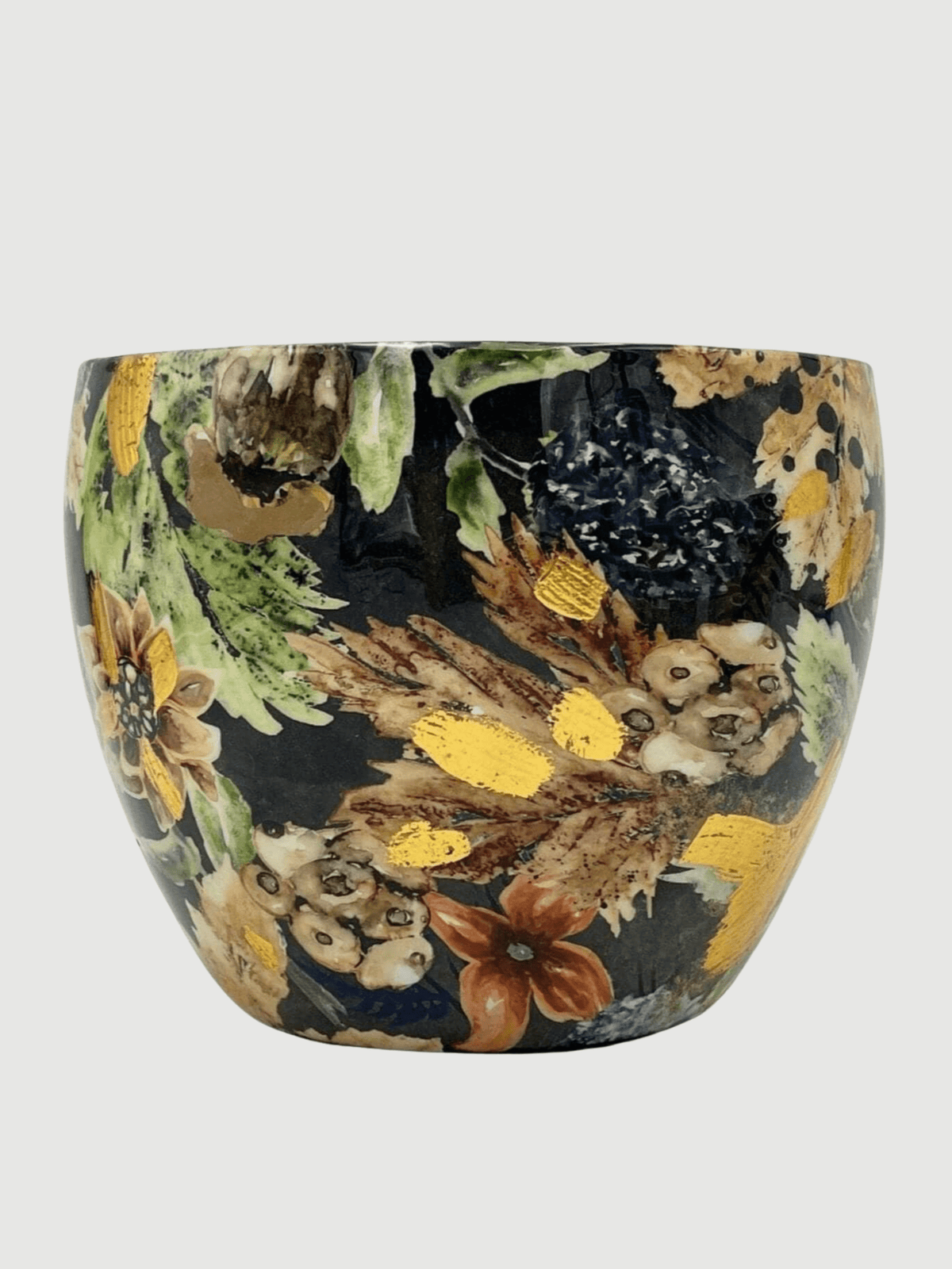 Berry Blue Metal Plant Pots by Lammie, House Plant Pot in Multiple Sizes - Rebel Plants