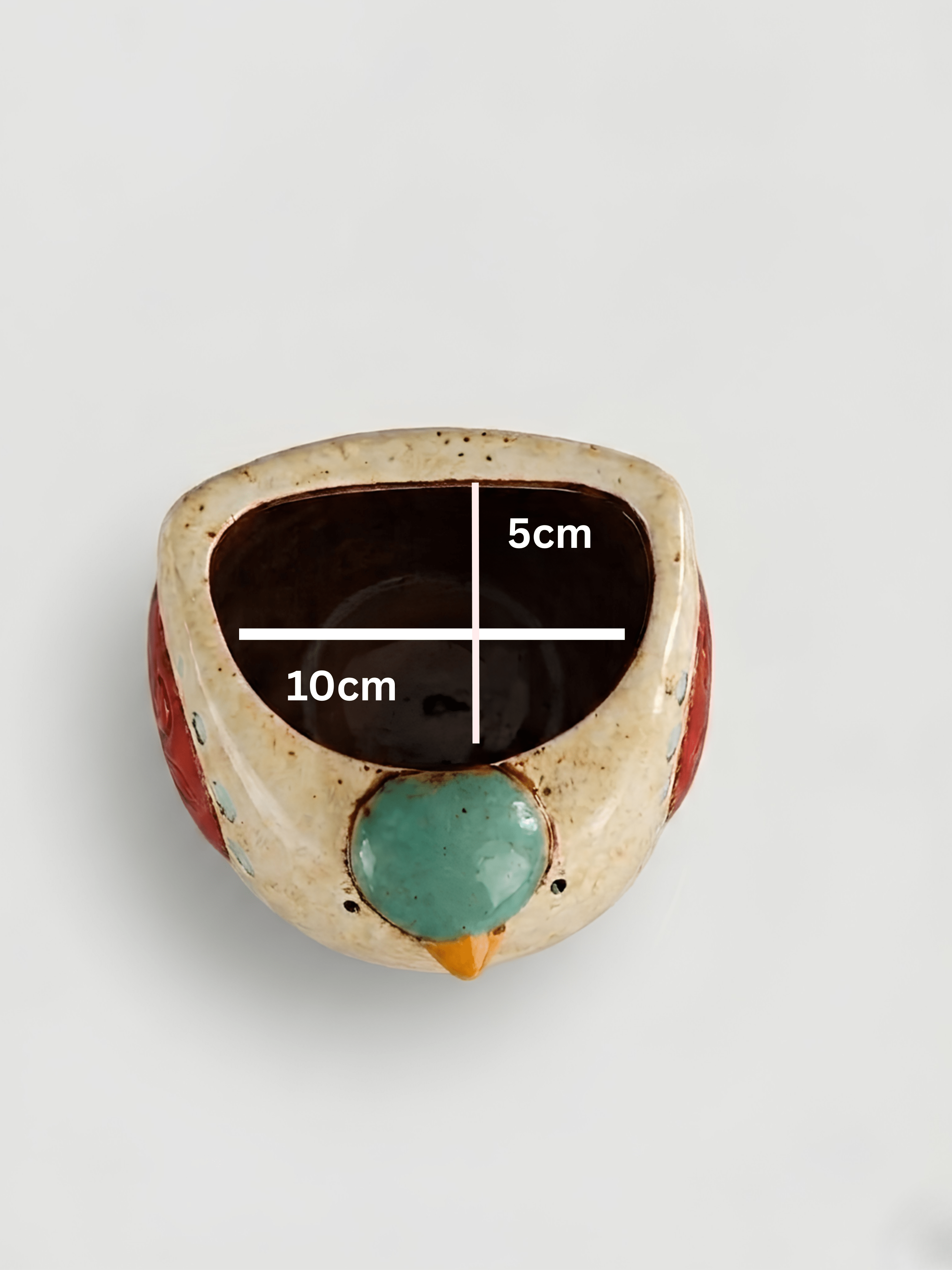 Bird Ceramic Wall Plant Pot, Funny Gift