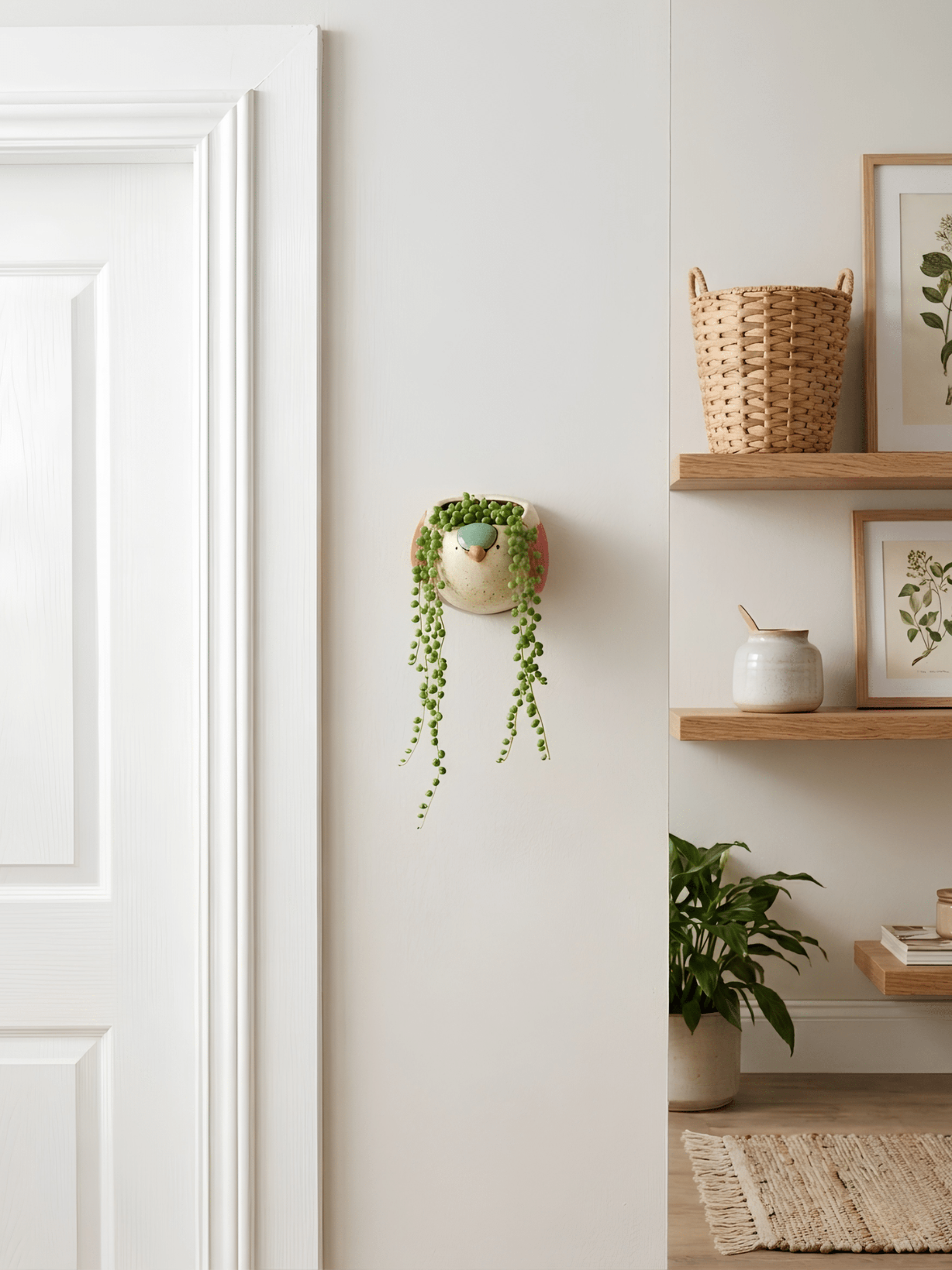 Bird Ceramic Wall Plant Pot, Cute Gift - Rebel Plants
