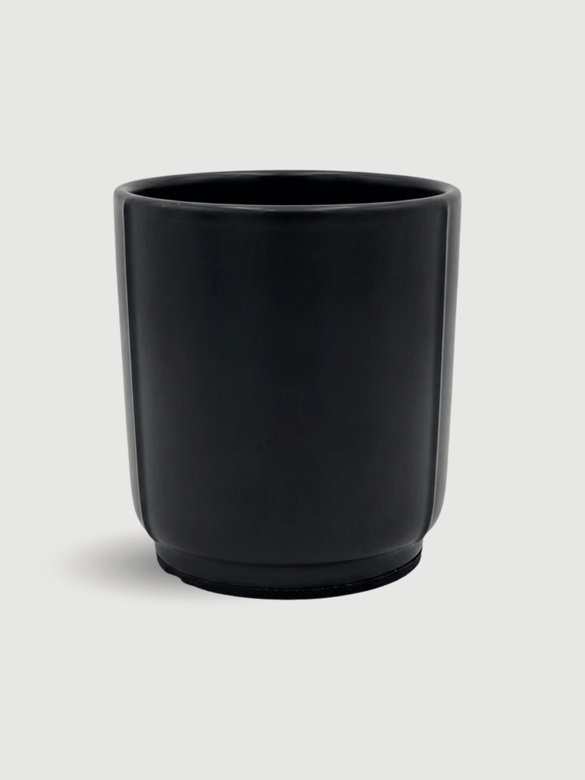 Black Ceramic Cylinder Pot – 9cm - Rebel Plants