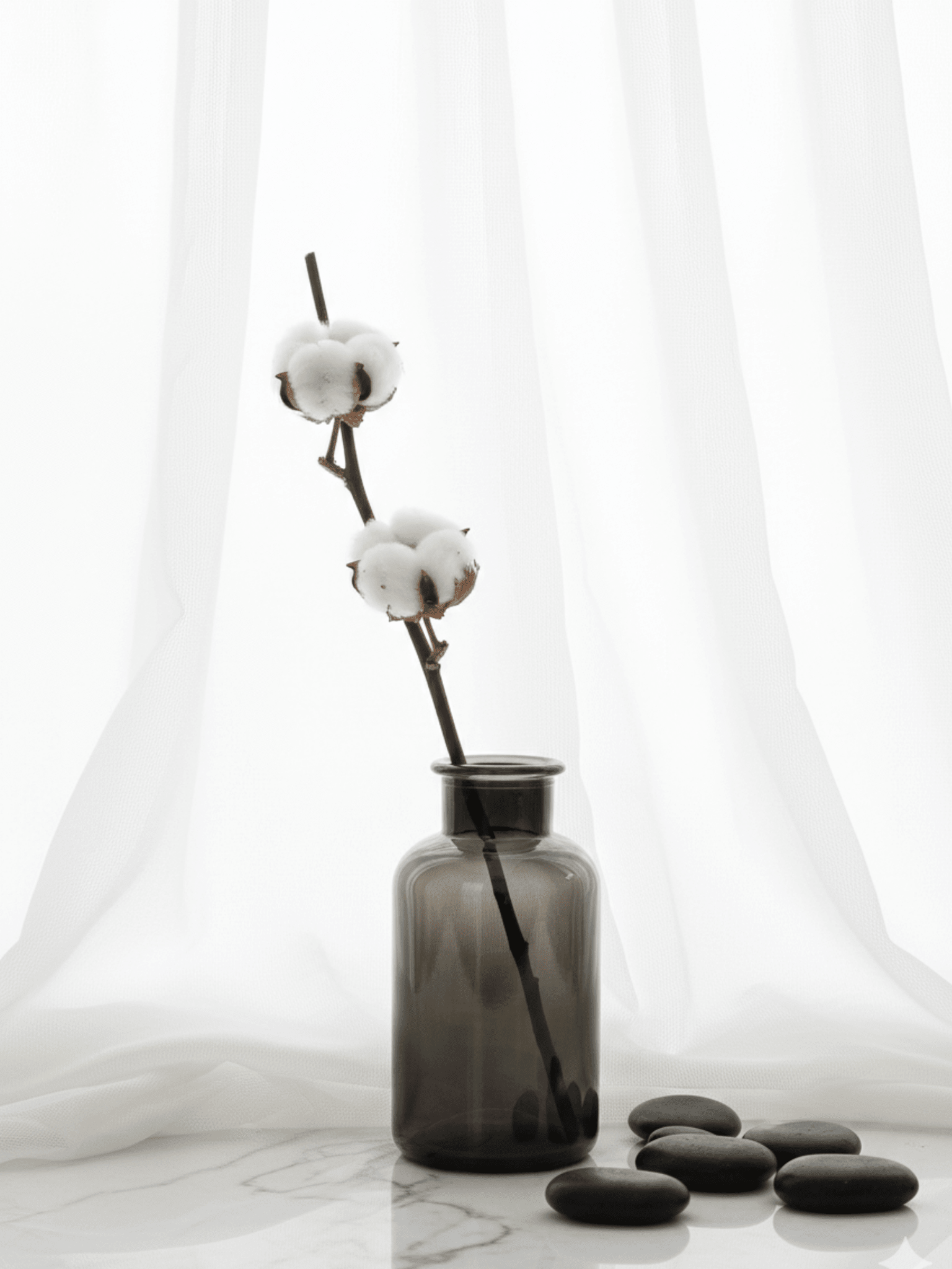 Black Milk Bottle Vase, Glass Vase - H20cm - Rebel Plants