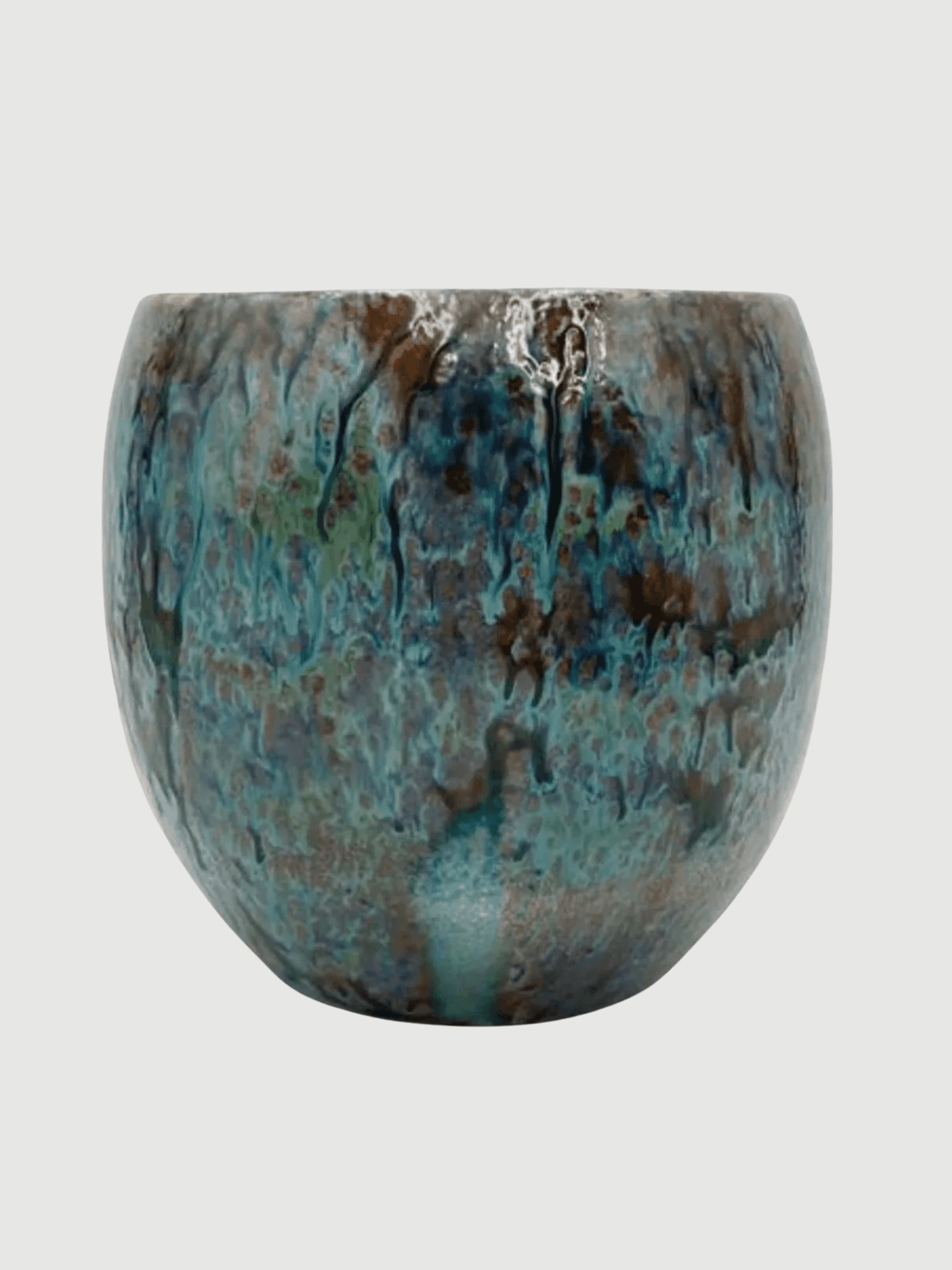 Blue Ceramic Plant Pot Loren - Handmade Houseplant Pot - Rebel Plants