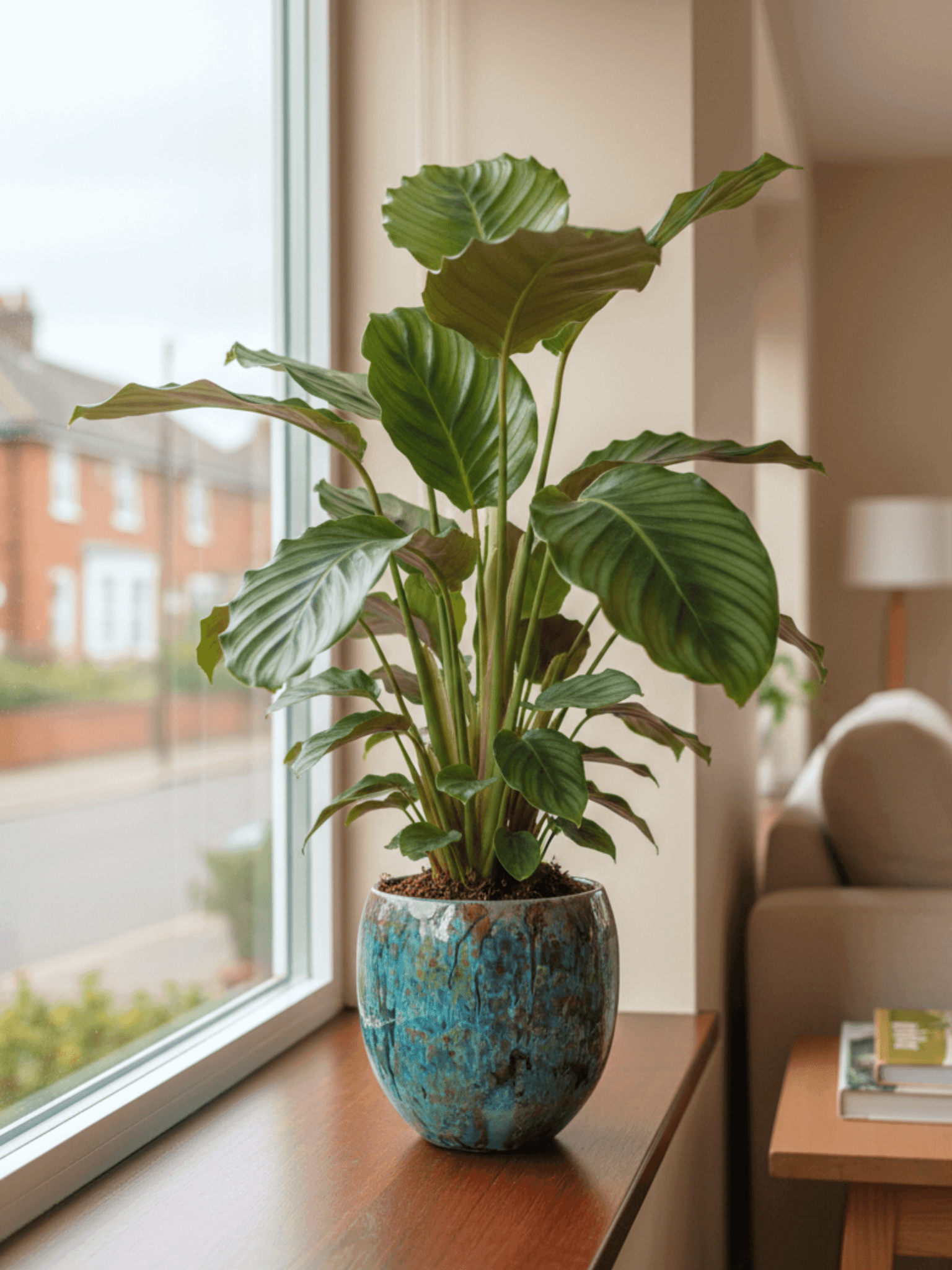 Blue Ceramic Plant Pot Loren - Handmade Houseplant Pot