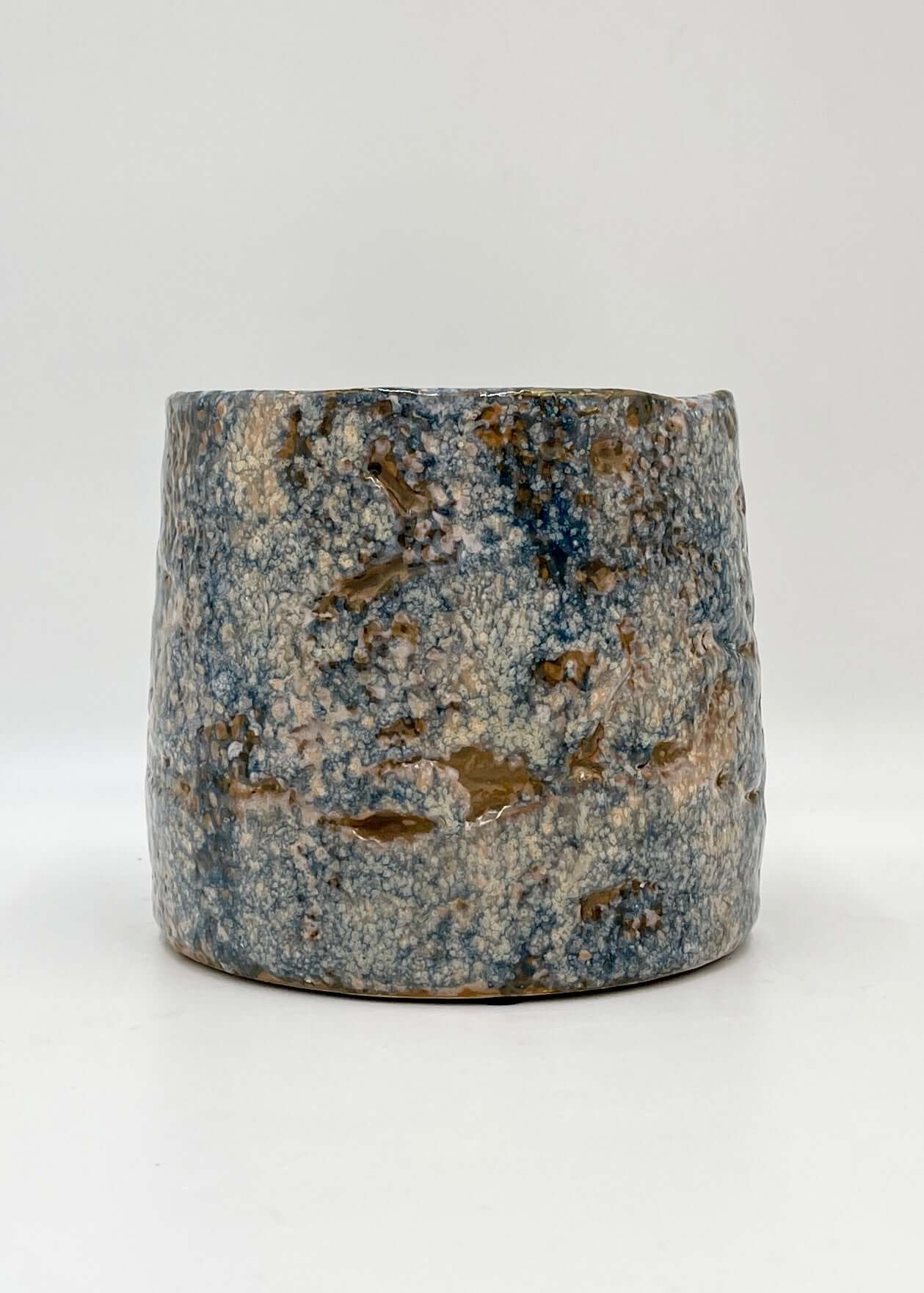 Blue Glazed Ceramic Plant Pot - Masha Kobalt - Multiple Sizes