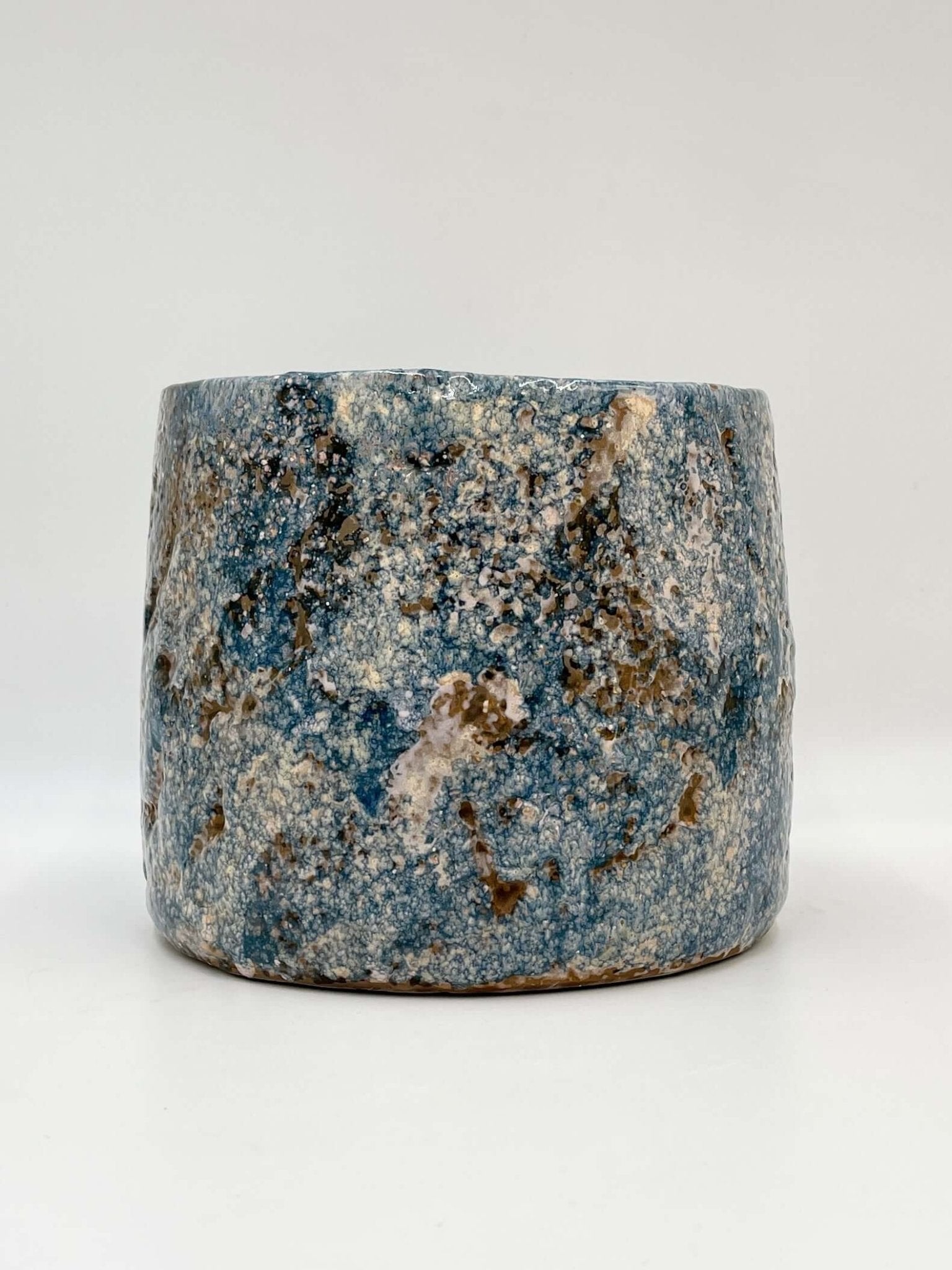 Blue Glazed Ceramic Plant Pot - Masha Kobalt - Multiple Sizes
