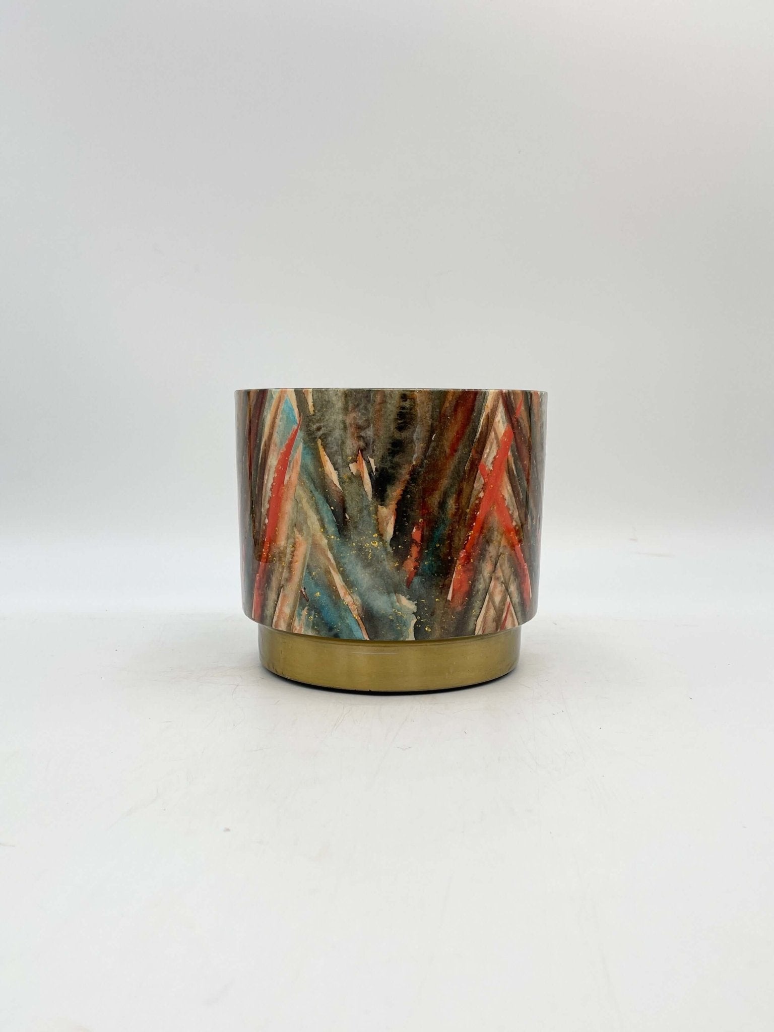 Celia Blush, Gold Metal Indoor Plant Pots, House Plant Pot in Multiple Sizes