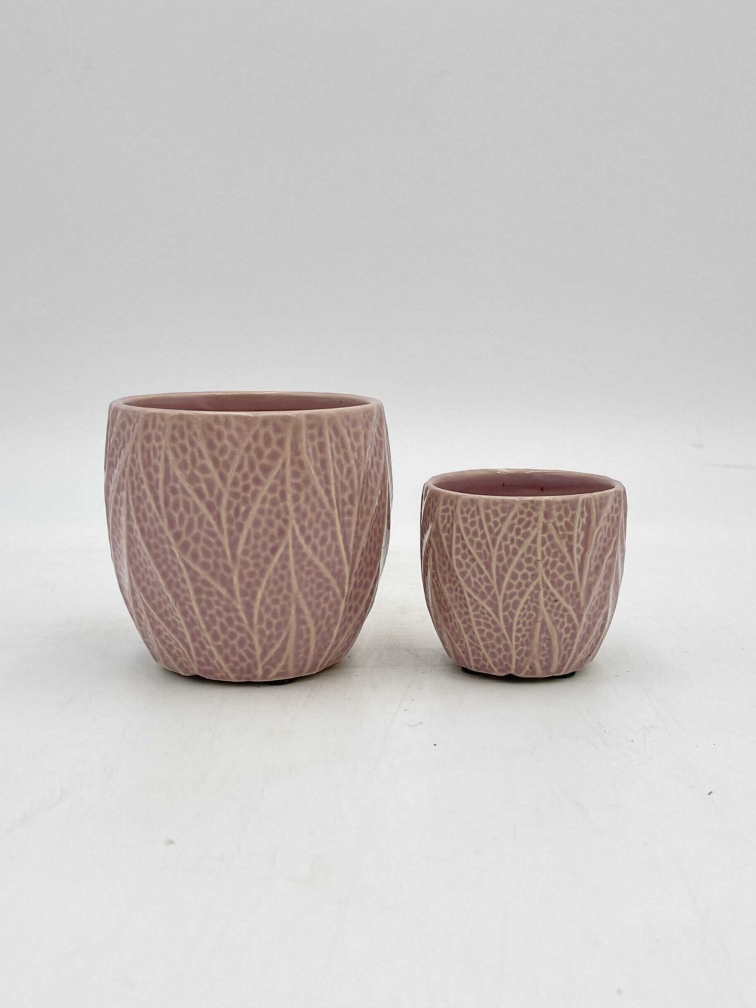 Ceramic Plant Pots, 7cm - 10cm, Pink House Plant Pots