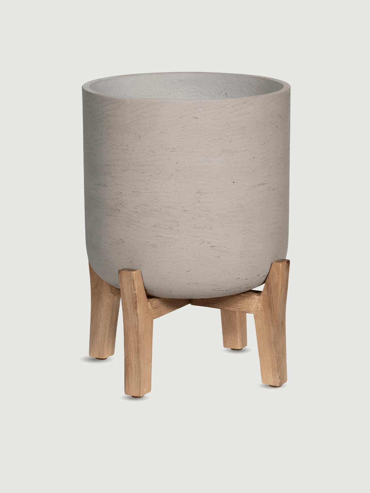 Charlie Plant Pot on Feet, Grey Washed - Rebel Plants