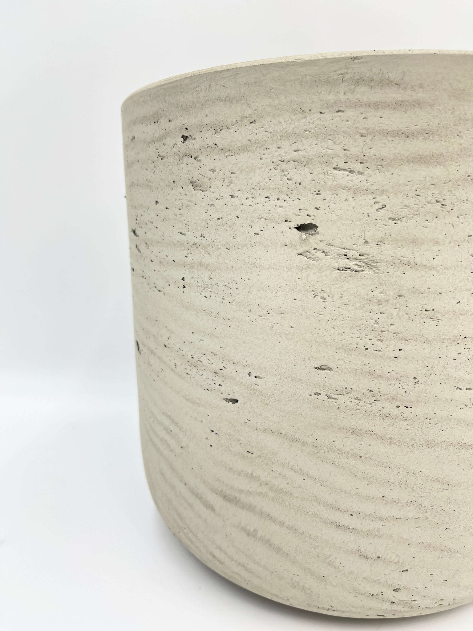 Charlie Rough Indoor, Outdoor Plant Pots, 18cm - 25cm, Grey Washed