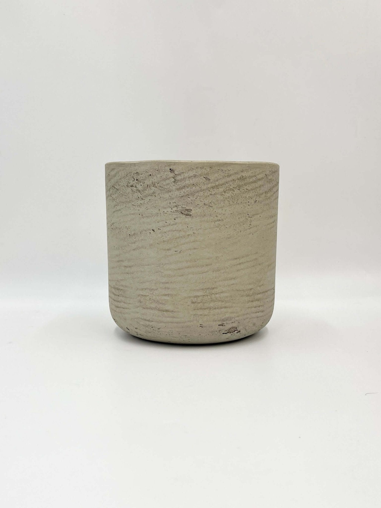 Charlie Rough Indoor, Outdoor Plant Pots, 18cm - 25cm, Grey Washed